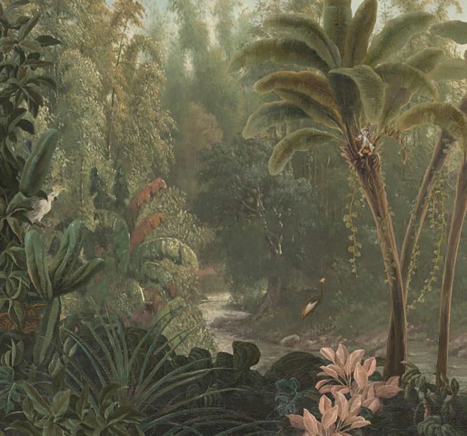 Art for the home "Dschungel" glatt Dschungel Vintage 280x300 cm