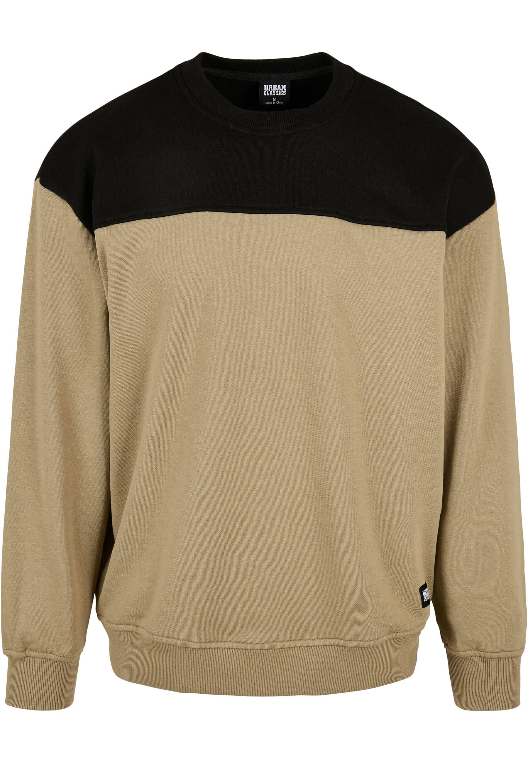 URBAN CLASSICS Rundhalspullover "Urban Classics Herren Upper Block Crewneck"