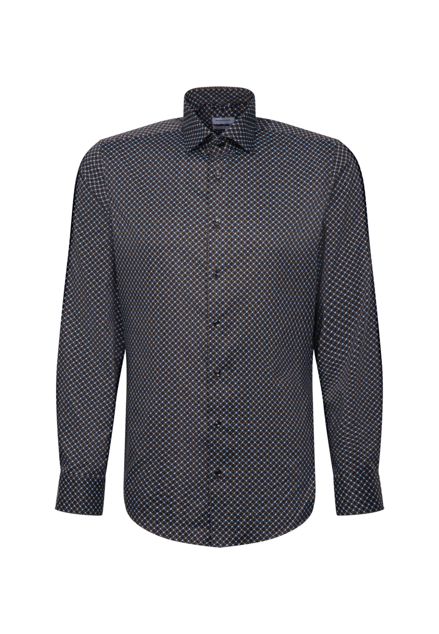 seidensticker Businesshemd »Slim« Slim Langarm Kentkragen Druck
