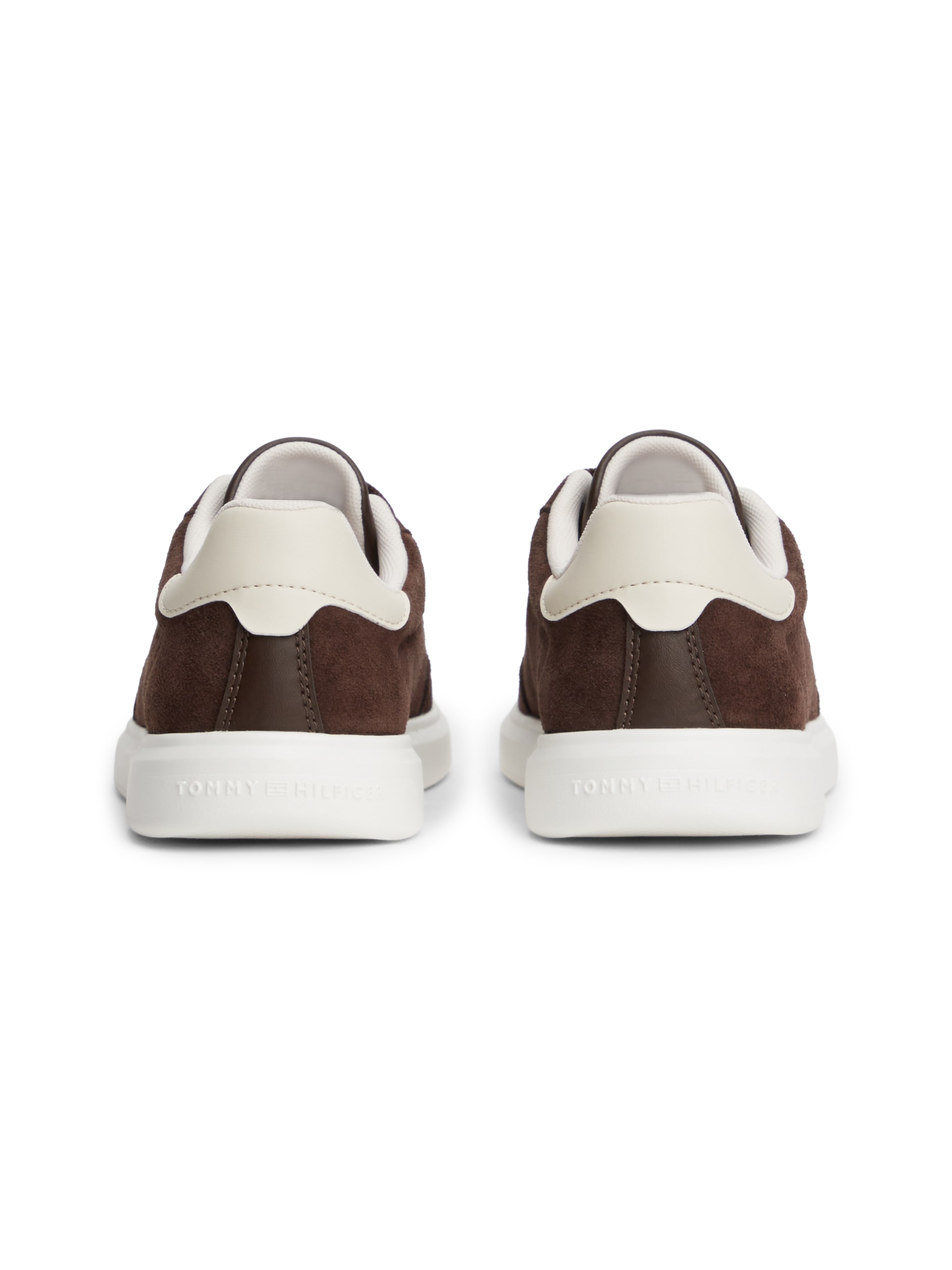 Tommy Hilfiger Plateausneaker »TH ICON COURT LIGHT SUEDE«  Freizeitschuh, Halbschuh, Schnürer mit Kontrastbesatz