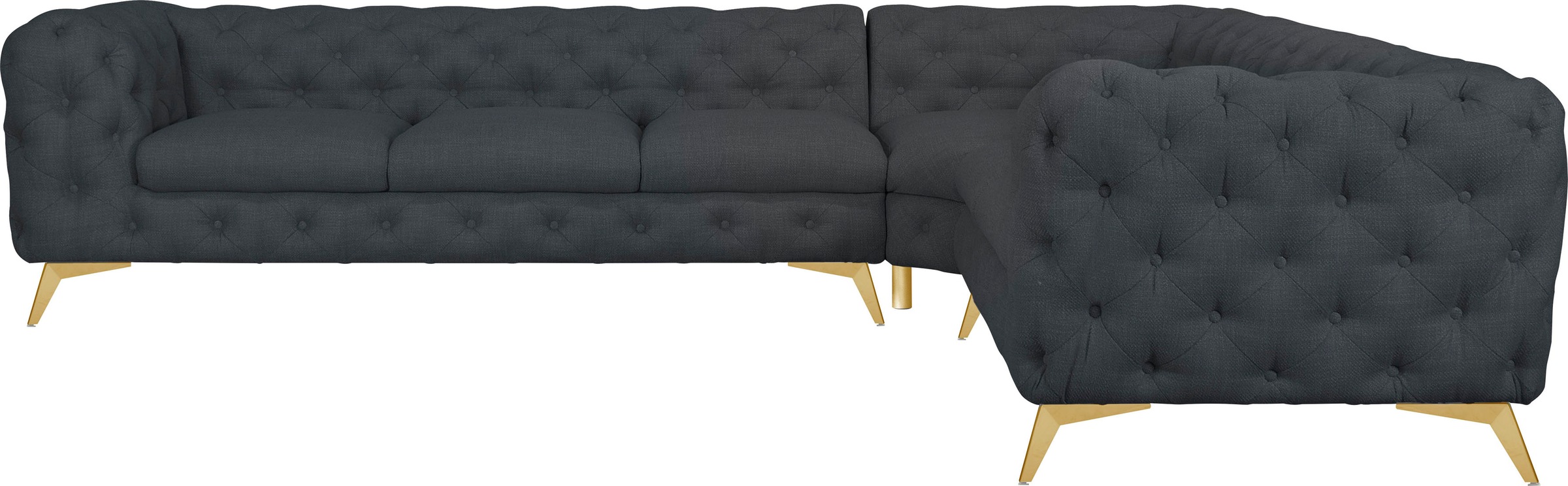 Home Affaire Glynis Corner Sofa Grey 323x264x75cm 3