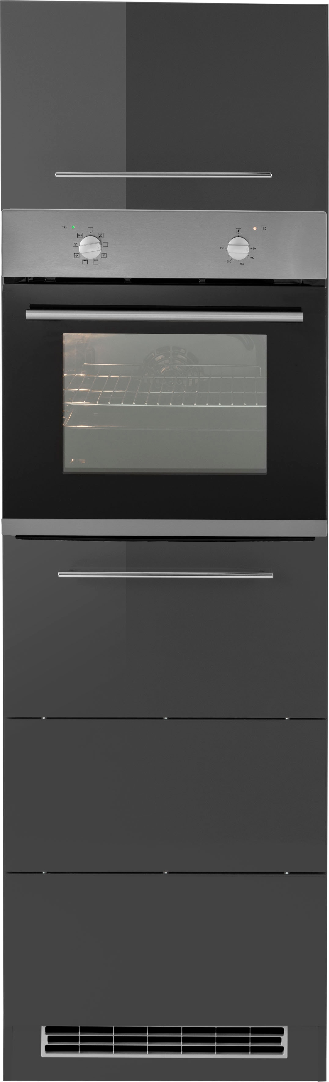 KOCHSTATION "KS-Wien" 60 cm breit, für autarken Backofen und Einbaukühlschrank