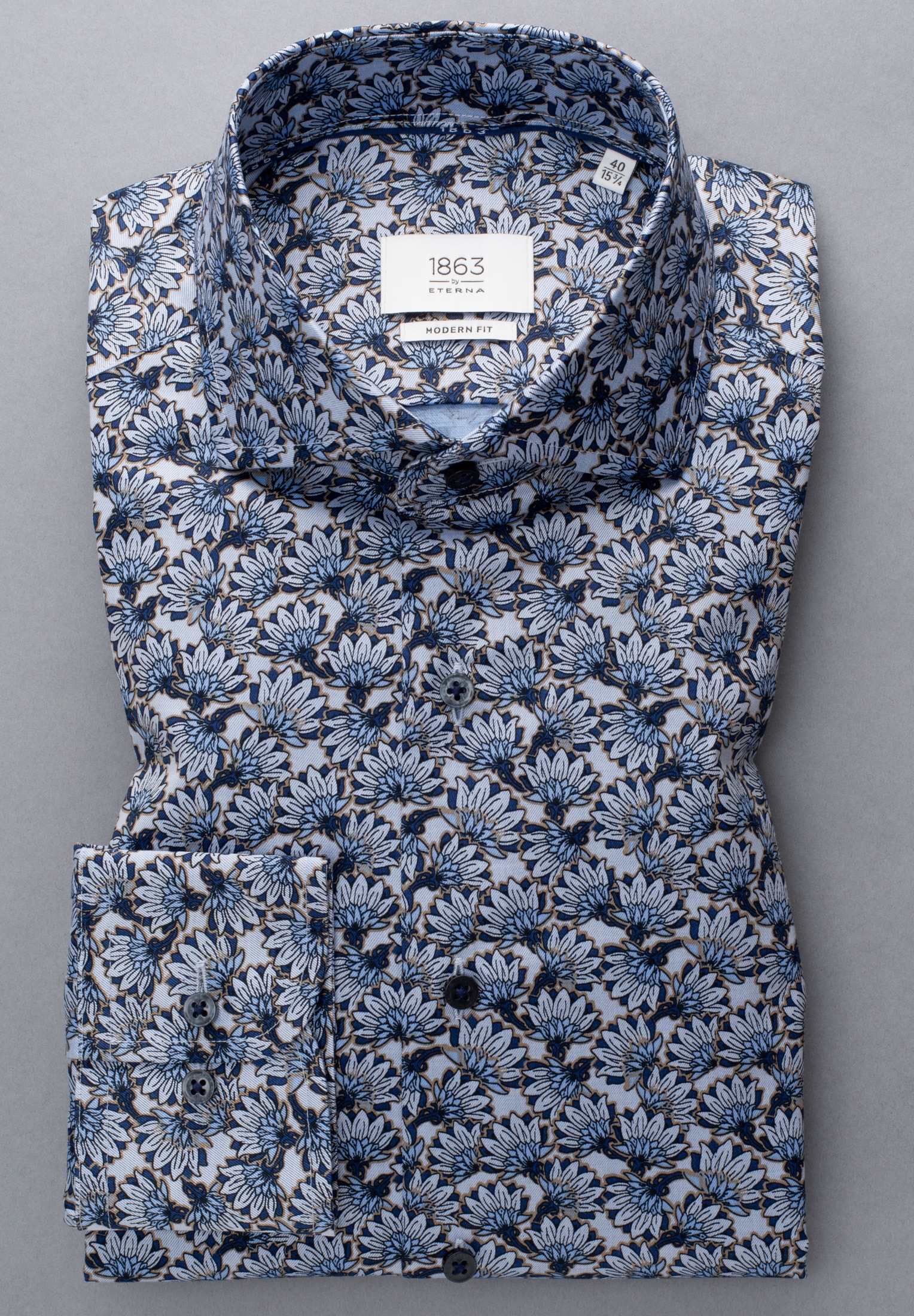 Eterna Langarmhemd »MODERN FIT« NON IRON (bügelfrei)