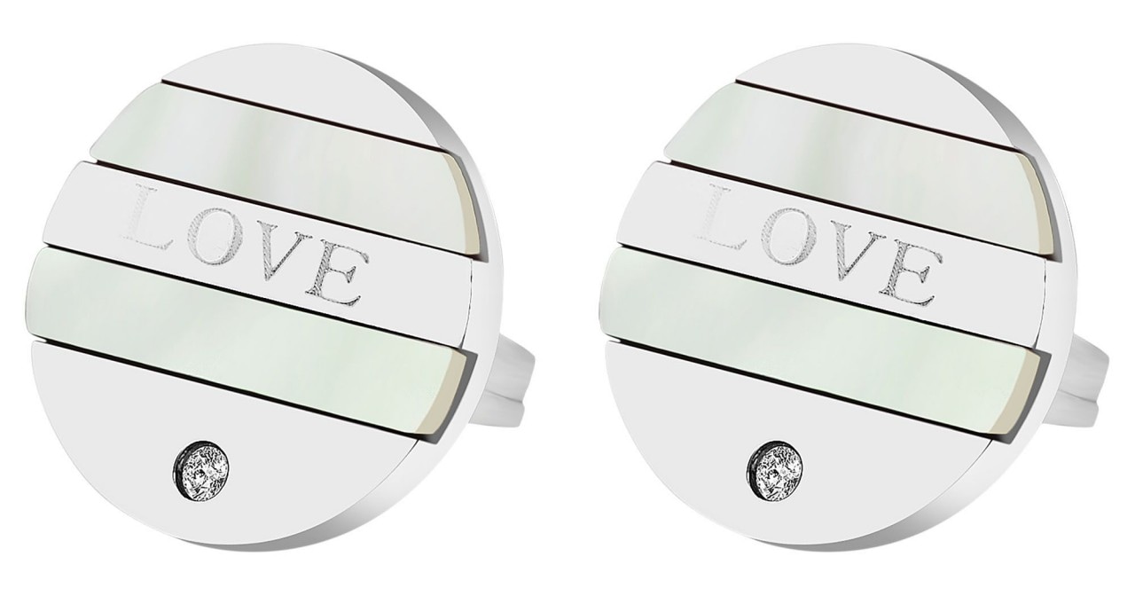 Adelia´s Paar Ohrhänger »Damen Ohrstecker aus poliertem Edelstahl Ø 14 mm«