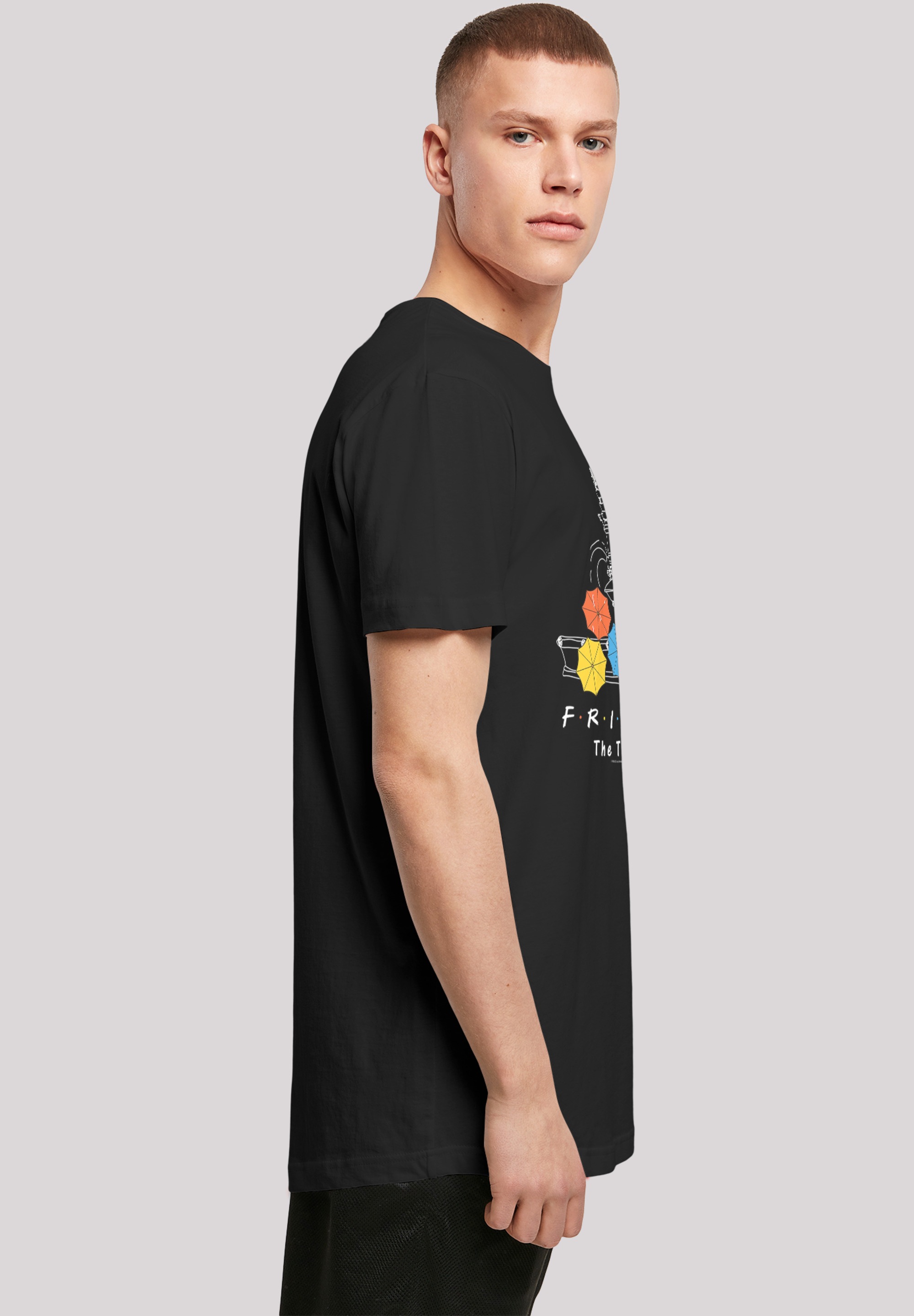 F4NT4STIC T-Shirt »Long Cut T-Shirt Friends TV Serie Umbrella«, Herren,Premium Merch,Lang,Longshirt,Bedruckt
