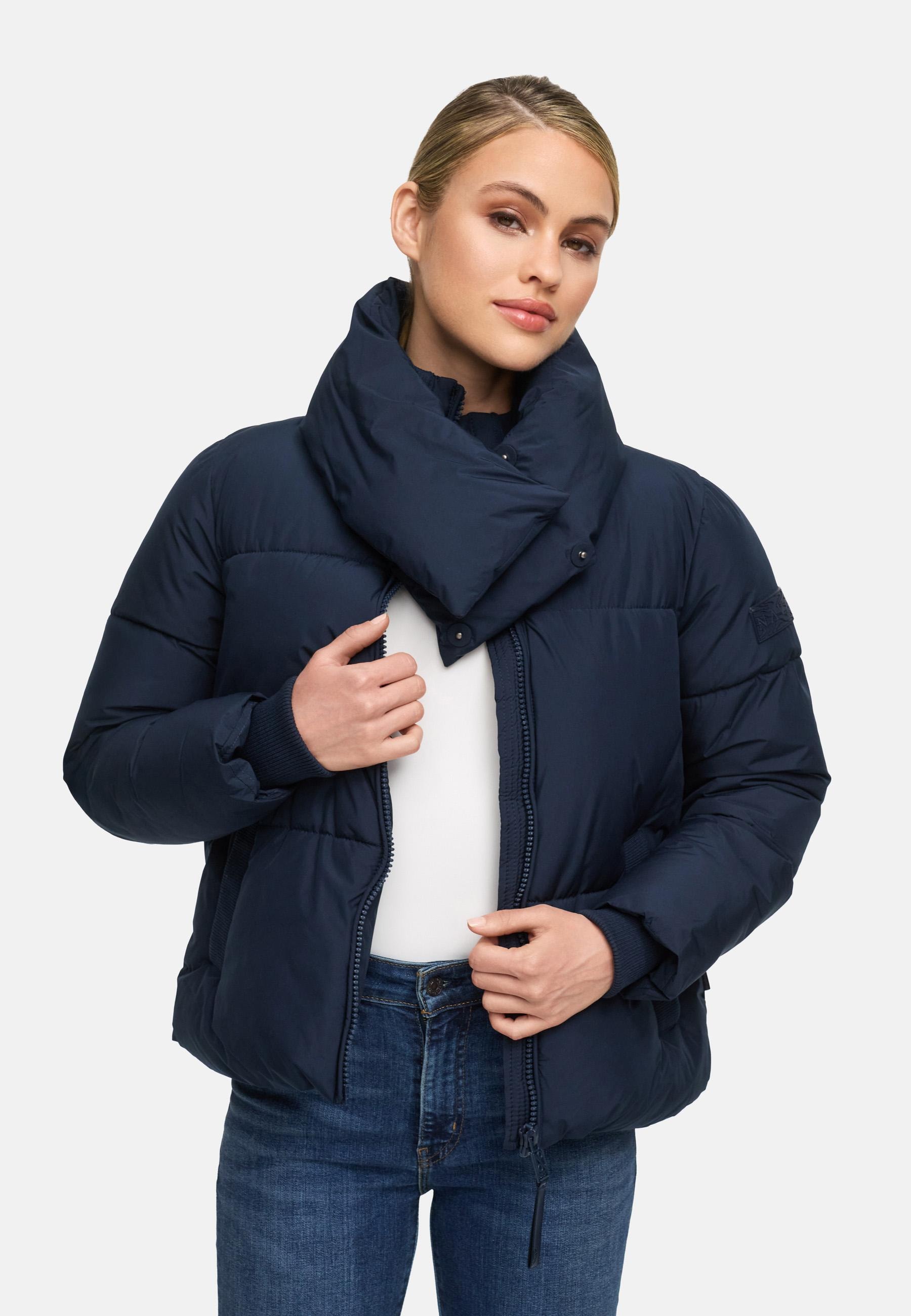 Navahoo Outdoorjacke »Traumelfe 14«, ohne Kapuze, Winter Steppjacke mit hohem Kragen