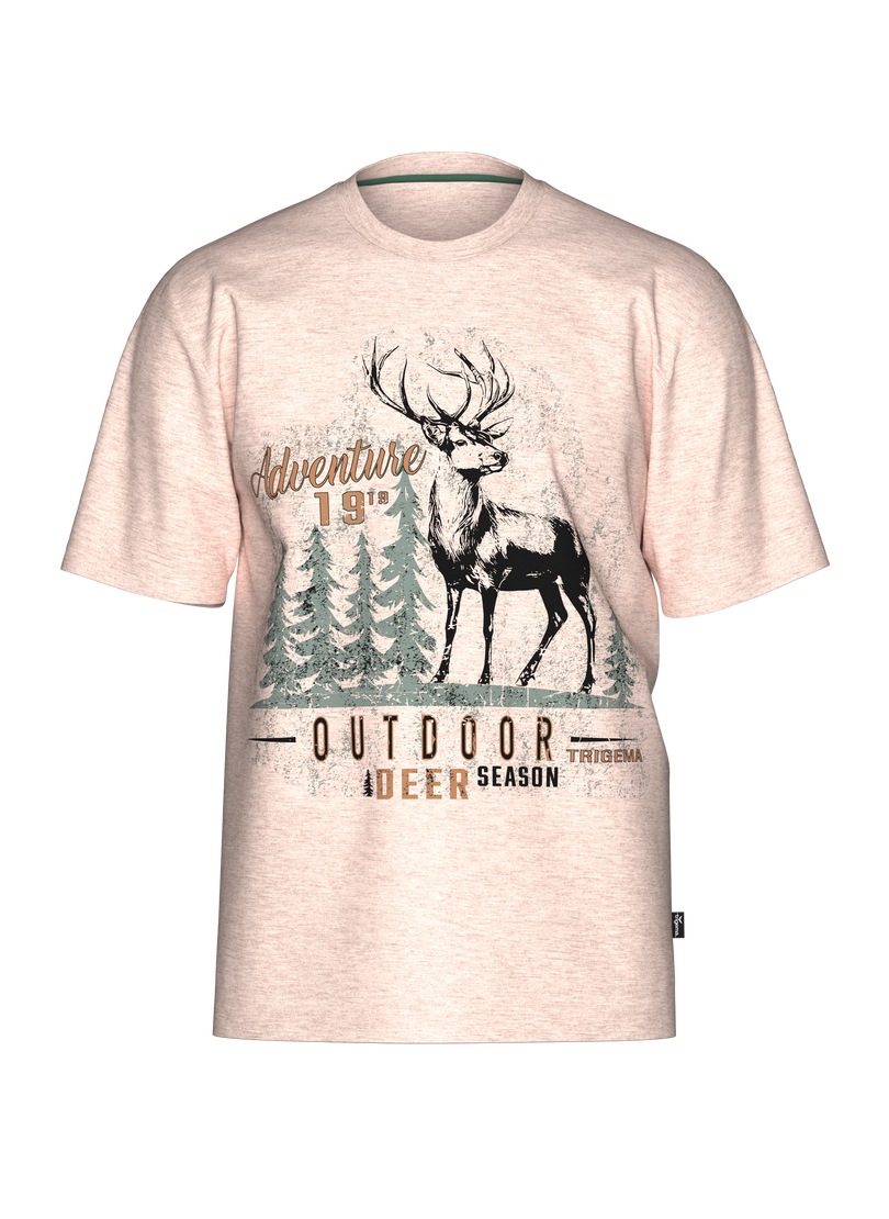 Trigema T-Shirt "TRIGEMA T-Shirt mit großem Hirsch-Printmotiv", (1 tlg.) günstig online kaufen