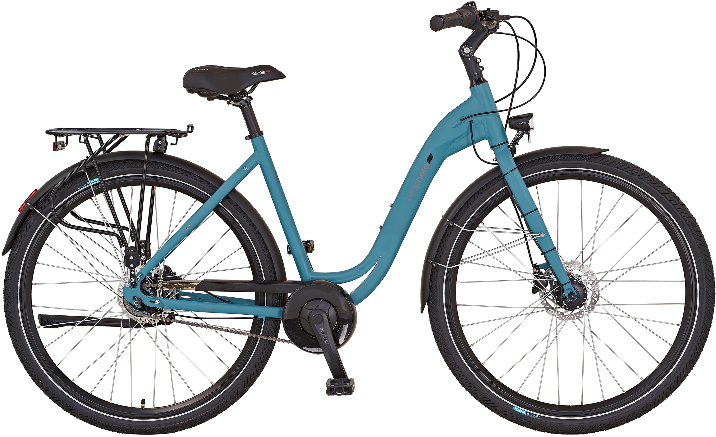 Prophete Cityrad »GENIESSER 20.BTC.10 BAUR | Bike auf Nabenschaltung Disc«, Gang, 28\