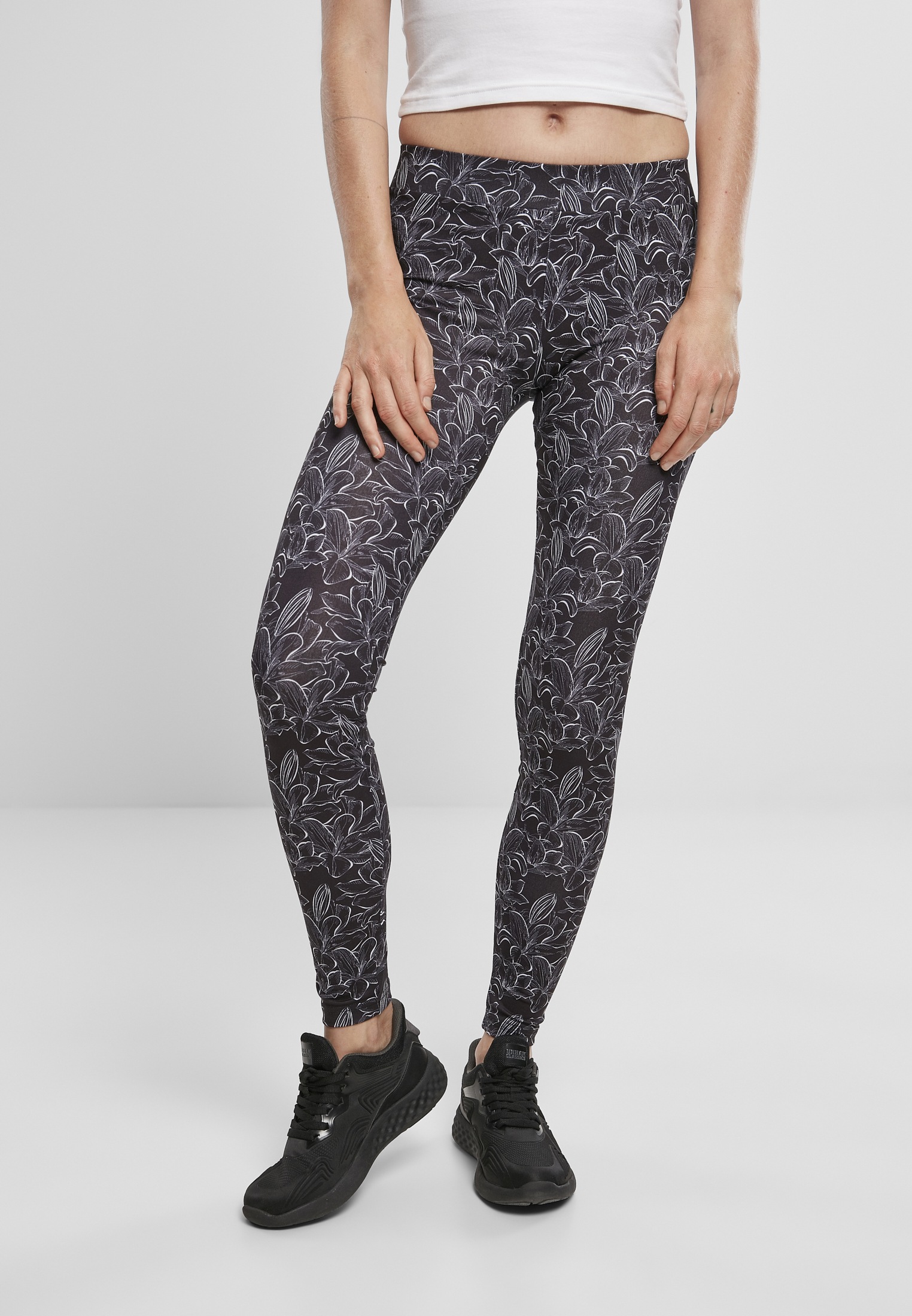 URBAN CLASSICS Leggings "Urban Classics Damen Ladies AOP Leggings", (1 tlg.)