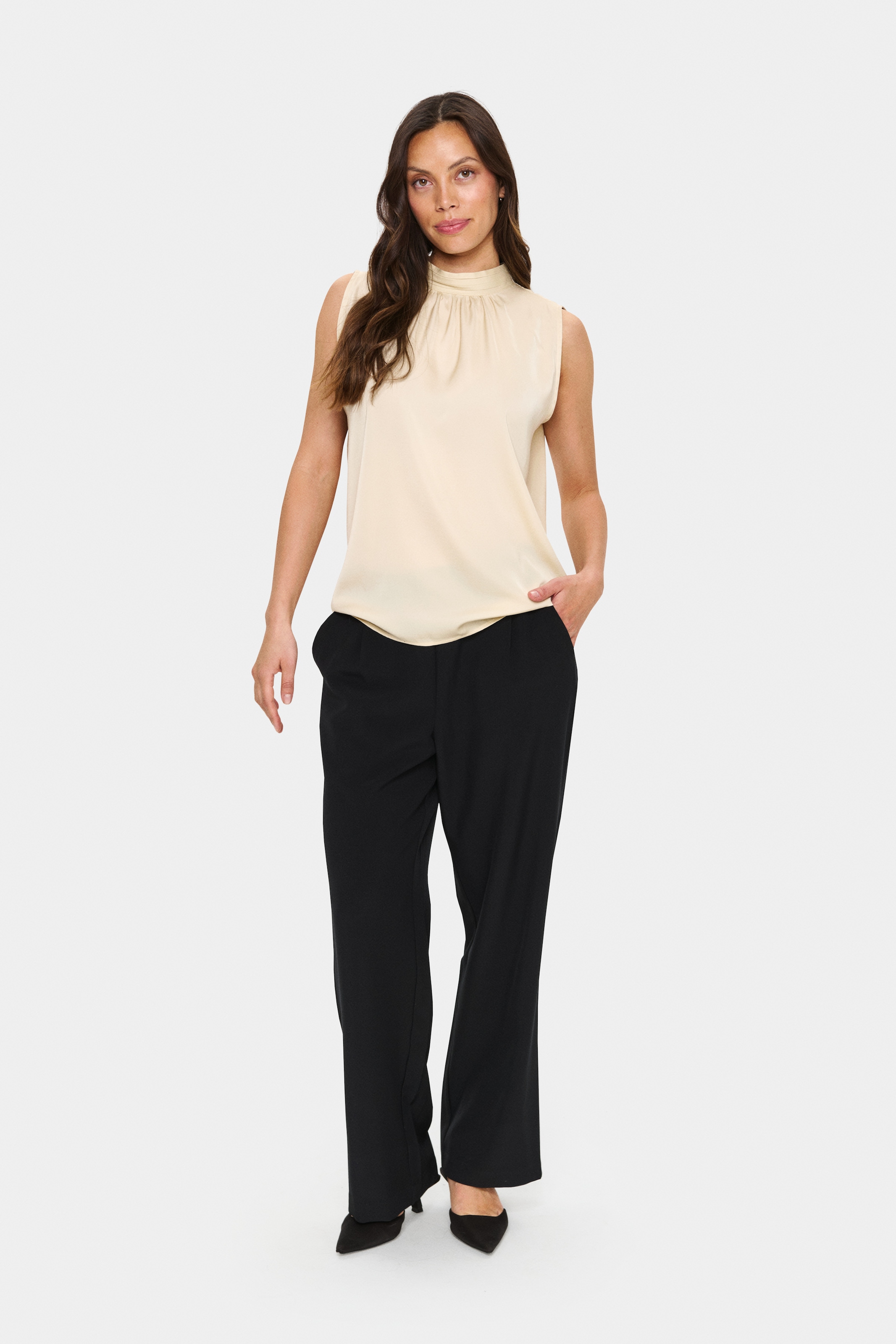 Saint Tropez Blusentop »AileenSZ Top«, aus Satin