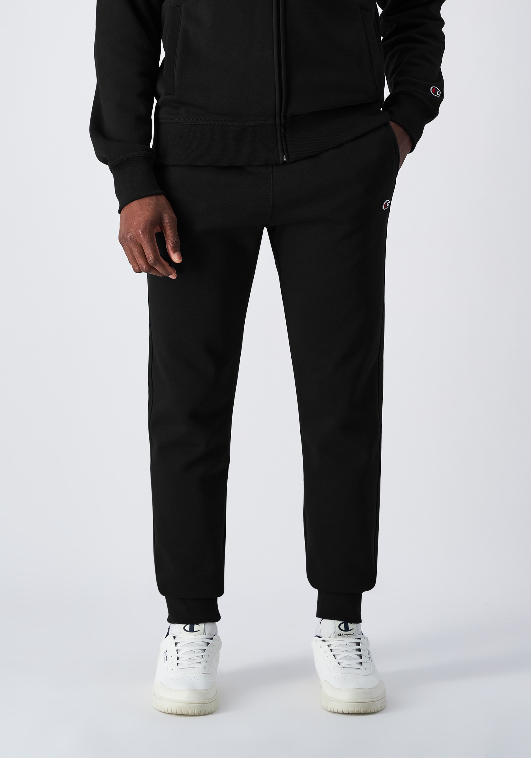 Champion Jogginghose "ICONS Terry Straight Hem Pants" mit geradem Saum, aus Baumwolle und Polyester, bequeme Passform