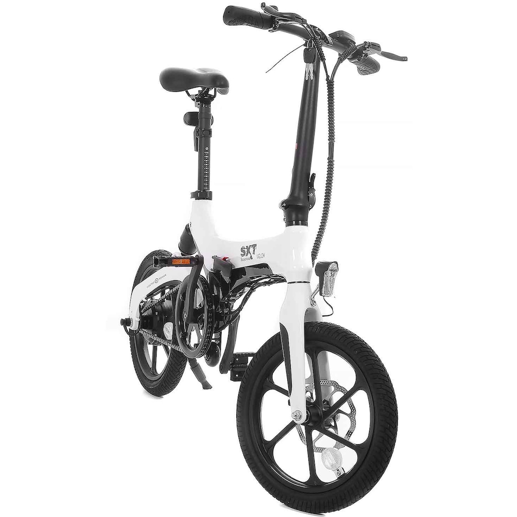 SXT Scooters E-Bike »SXT Velox«, 1 Gang, Heckmotor 250 W