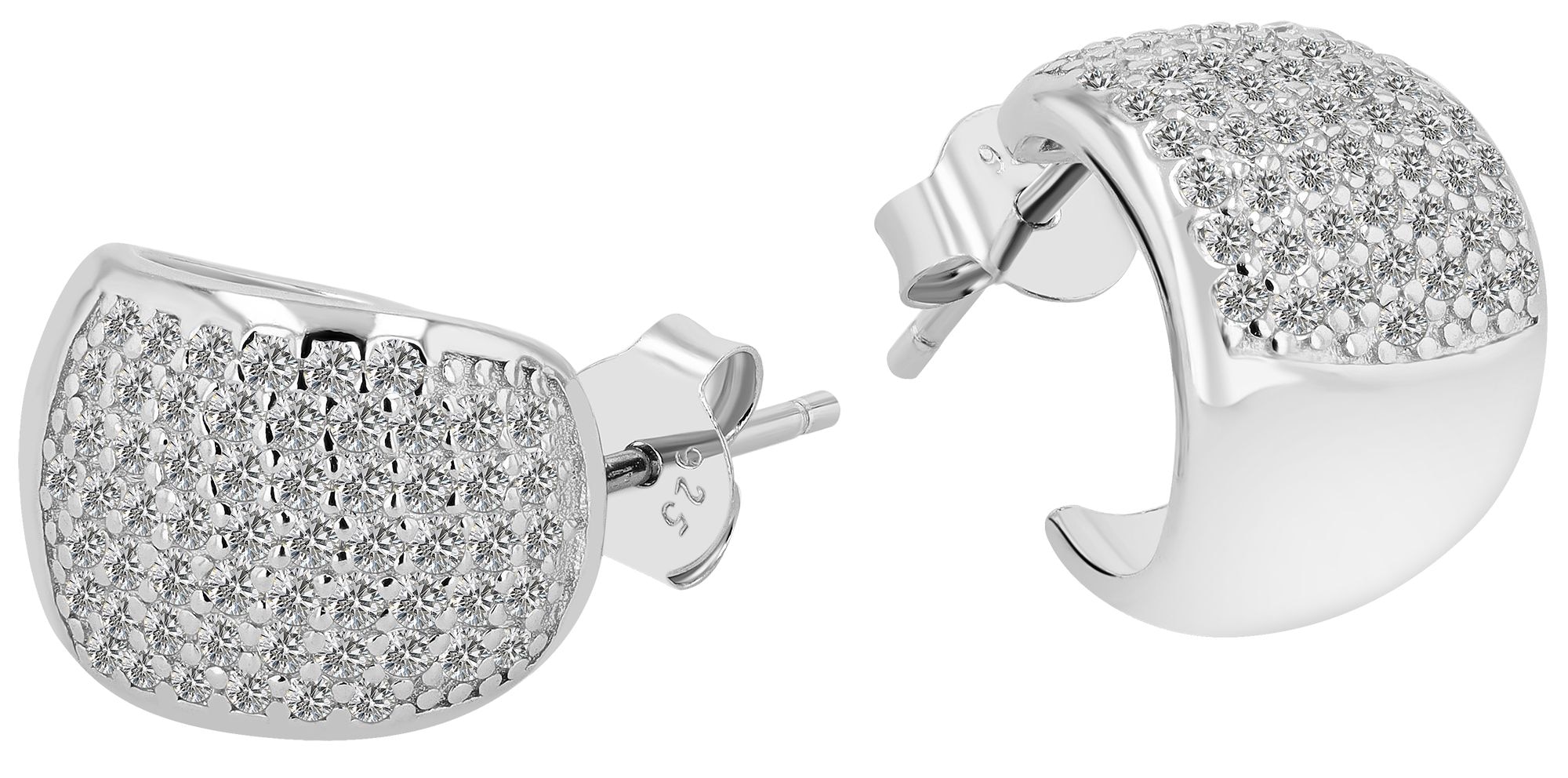 Adelia´s Paar Ohrhänger "Damen Ohrringe – Ohrstecker aus 925 Silber mit Zir günstig online kaufen