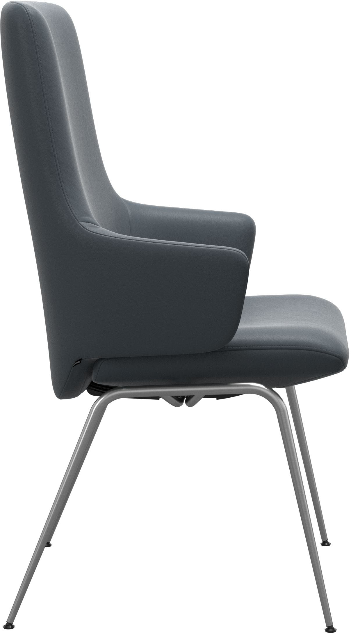 Stressless® Polsterstuhl »Laurel«, Leder BATICK, High Back mit Armlehne, Größe L, mit Beinen aus Stahl in Chrom