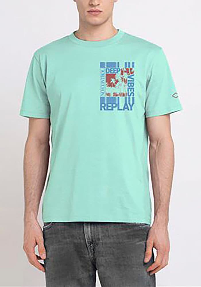 Replay Print-Shirt, mit Print auf der Brust