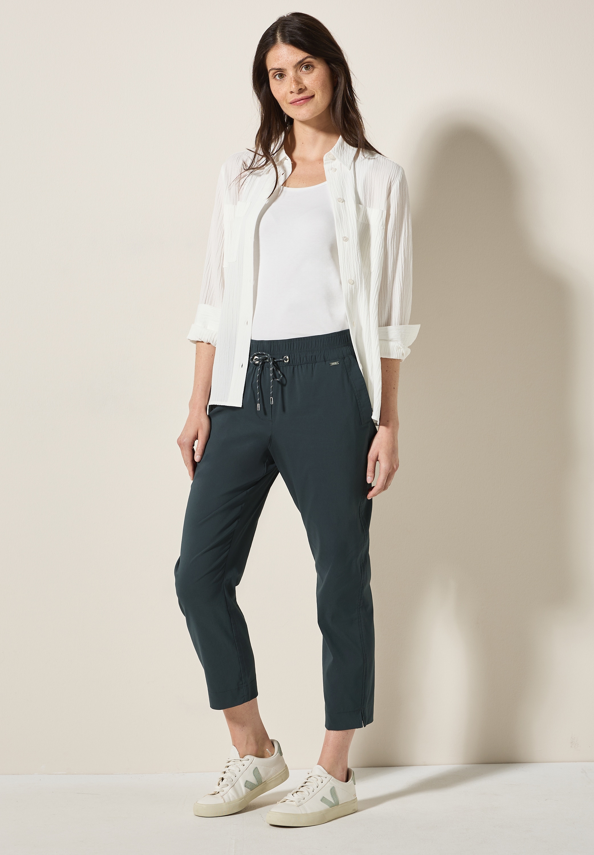 Cecil Jogger Pants, Elastikbund mit Tunnelzug
