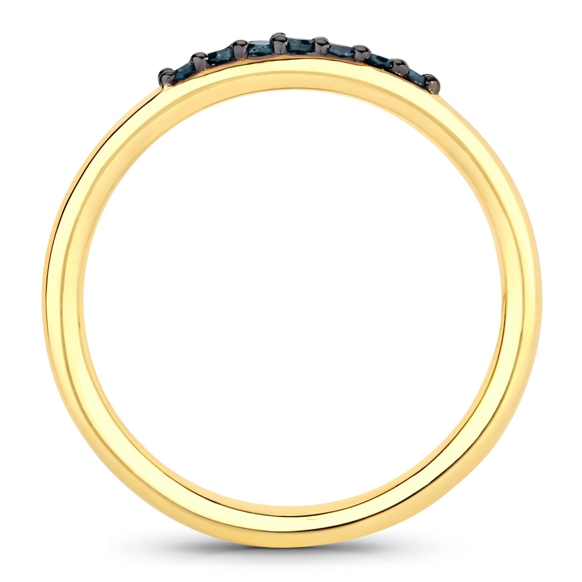 Rafaela Donata K729 Women's Half-Memoire Ring Yellow Gold Size 60 2