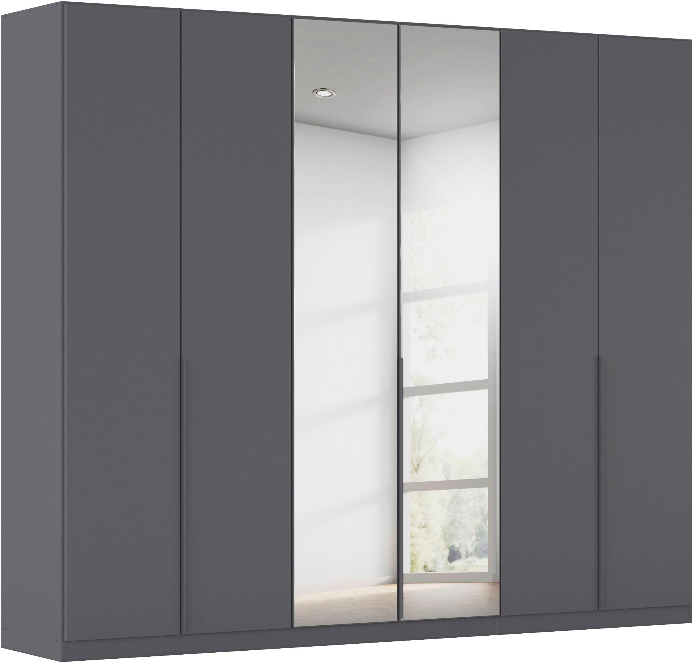 OTTO home Drehtürenschrank "Kleiderschrank Schrank Garderobe AGORDO mit Dekor- oder Hochglanzfront" in zwei Griff-Farben, Breiten 91-405 cm, durchdachte Innenausstattung, in 8 Breiten und 2 Höhen MADE IN GERMANY