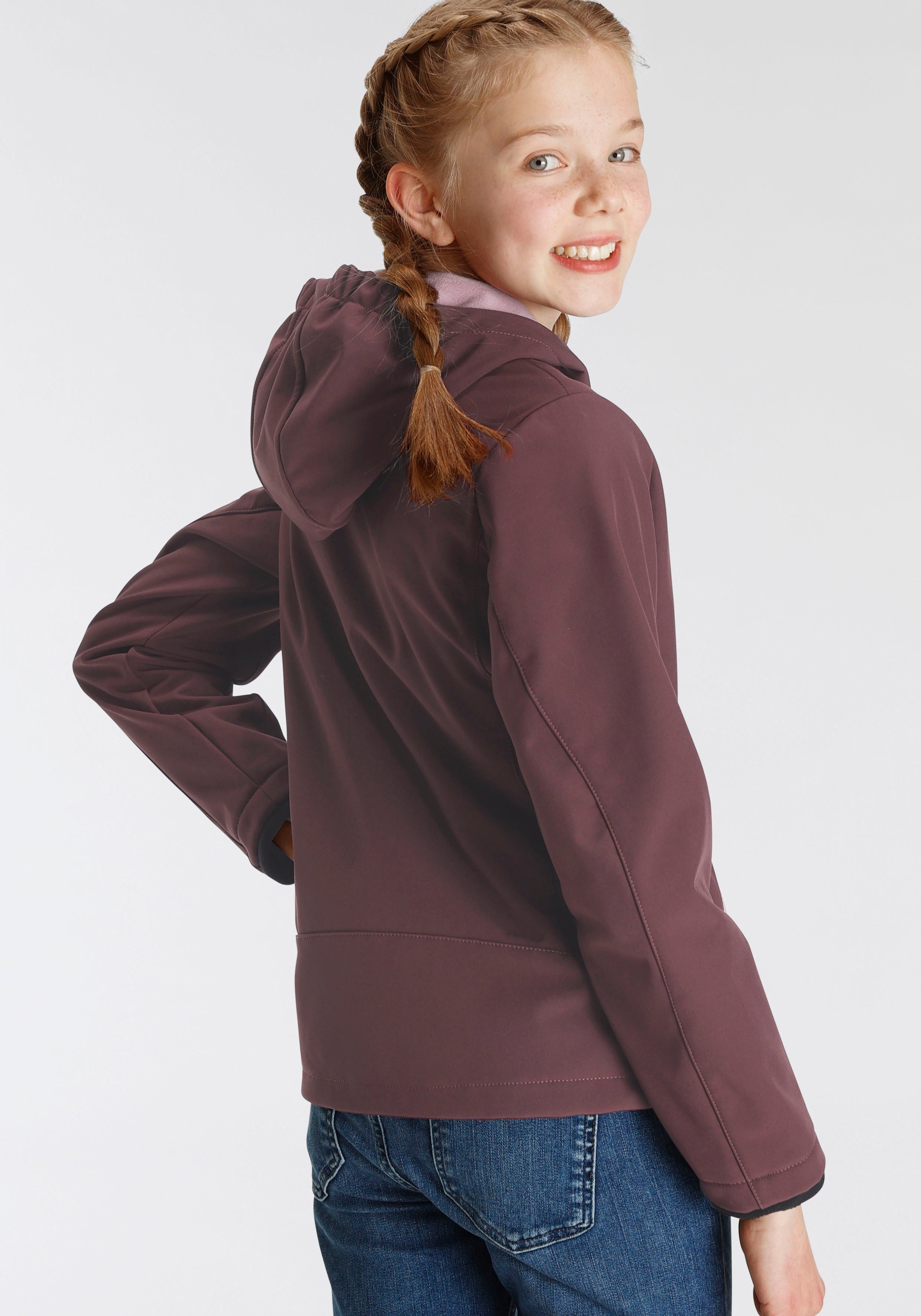 Thumbnail - CMP Softshelljacke "KID G JACKET FIX HOOD für Kinder43405465", (1 St.), mit Kapuze, Atmungsaktiv & Wasserabweisend & Win...