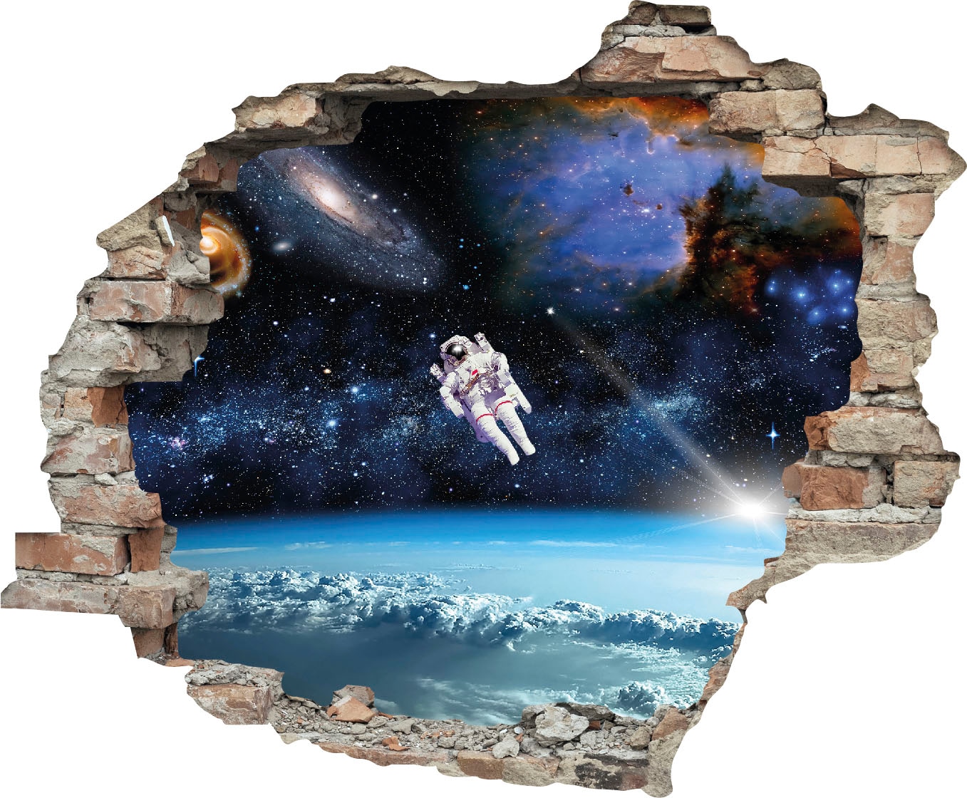 queence Wandtattoo "Astronaut", (1 St.), Wandsticker, Wandbild, selbstklebe günstig online kaufen