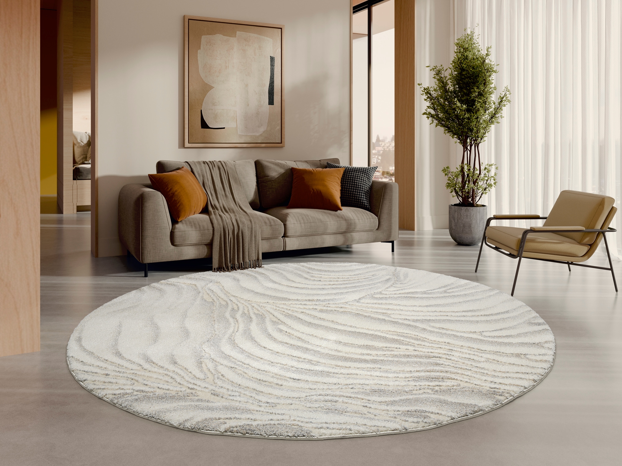 OCI DIE TEPPICHMARKE "LIV CORAL, auch als Läufer und in Rund" rund 20 mm Höhe Design Teppich, auch in quadratischer Form, alle Räume