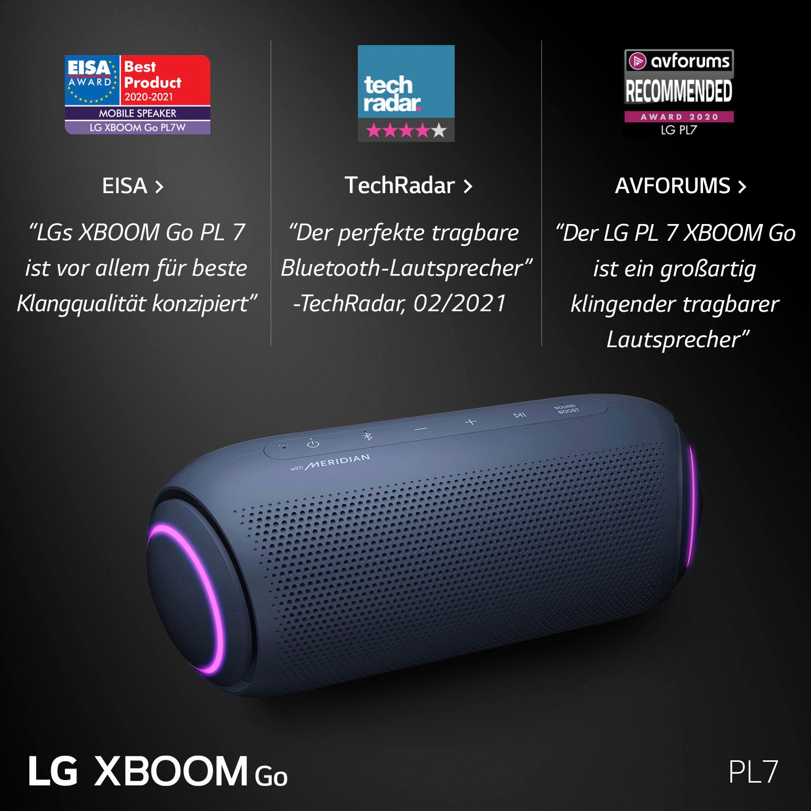 LG Bluetooth-Lautsprecher »XBOOM Go PL7«, Multipoint-Anbindung