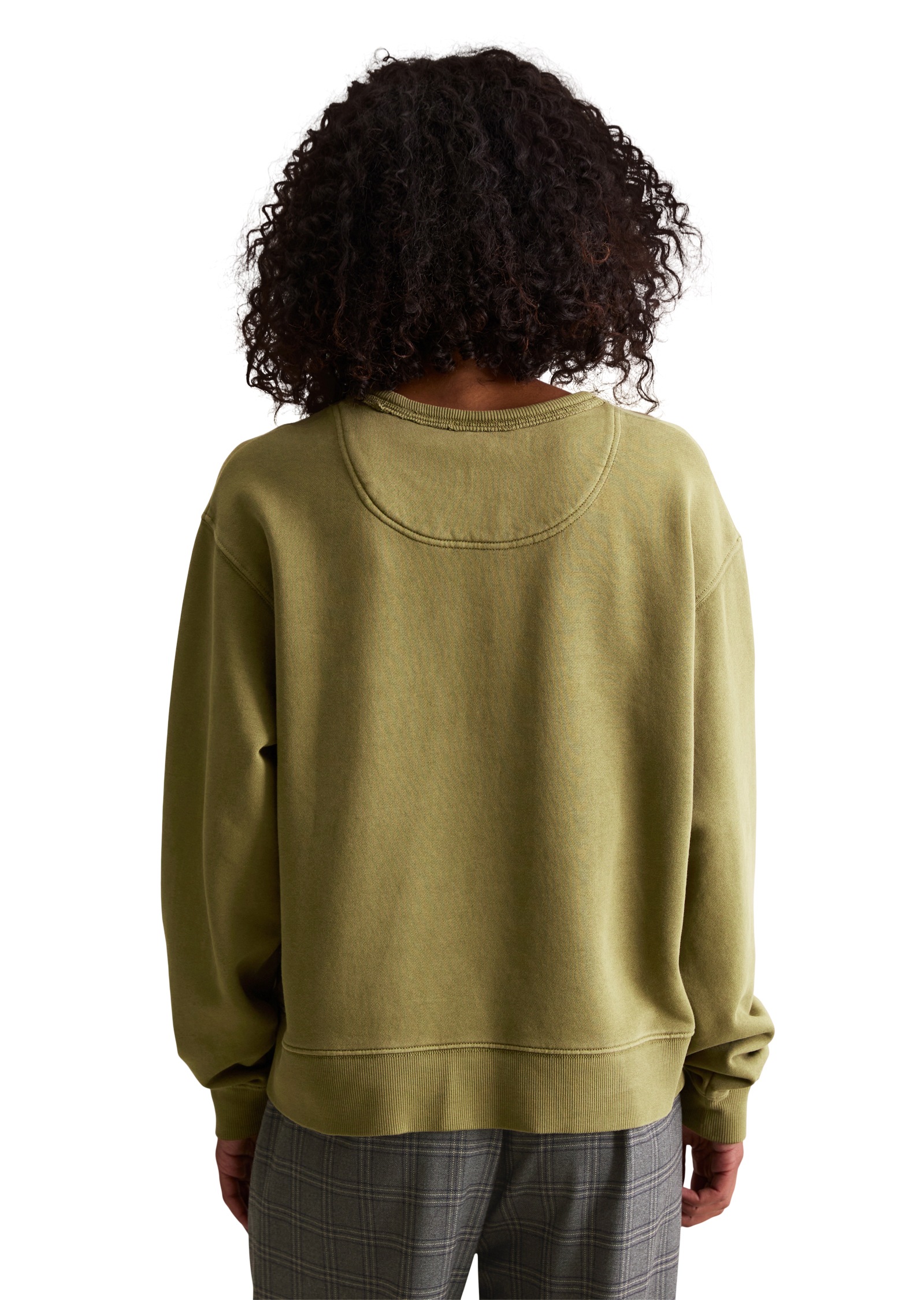 Marc OPolo DENIM Sweatshirt Rundhalsausschnitt, Relaxed fit, Garment-Dye-Fä günstig online kaufen