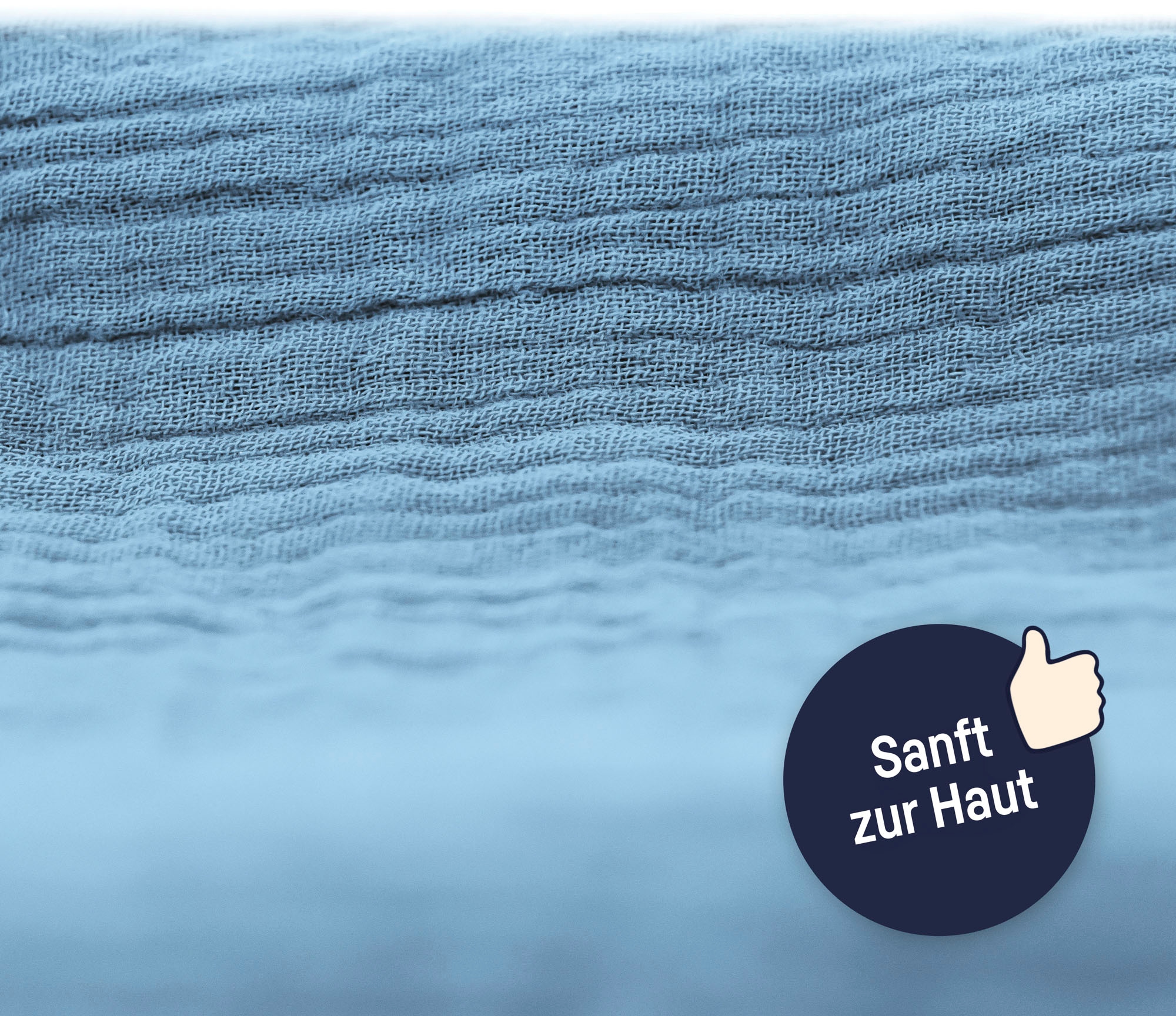 Julius Zöllner Nestchenschlange »Musselin, blau«, Made in Germany