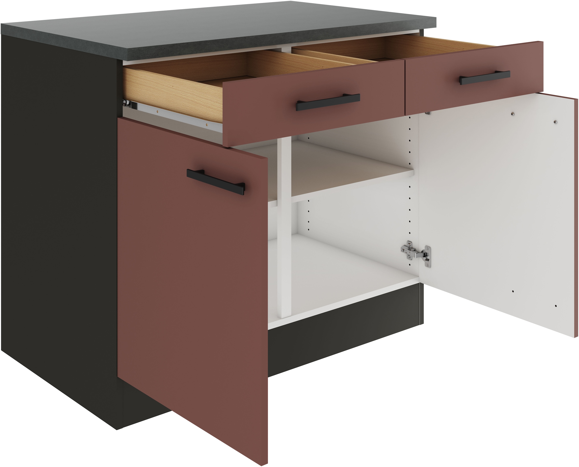 OPTIFIT Unterschrank »Palma«, Breite 100 cm, mit 2 Türen und 2 Schubkästen