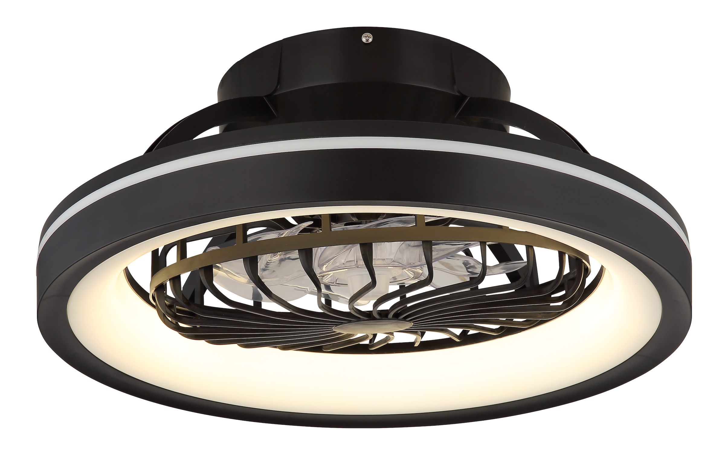 GLOBO LIGHTING Deckenleuchte »DEANNE« LED-Modul 1 Stk. warmweiß - kaltweiß Ventilator opal kühlen-heizen RGB Regenbogen modern Wohnzimmer
