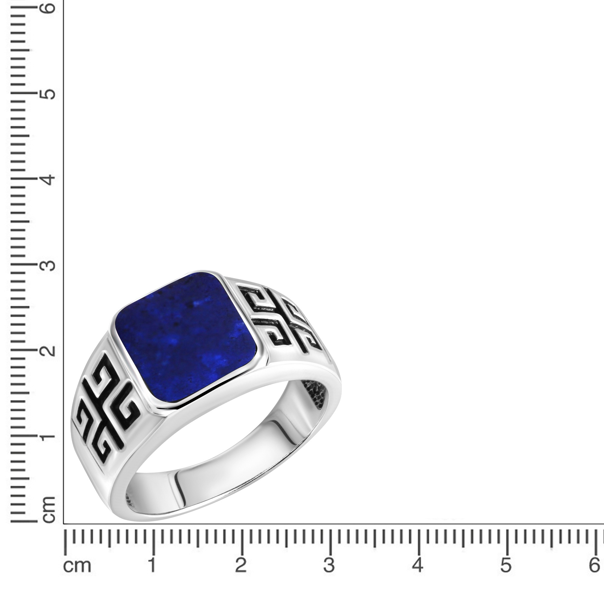 Vivance Fingerring »925/- Sterling Silber rhodiniert Lapislazuli«