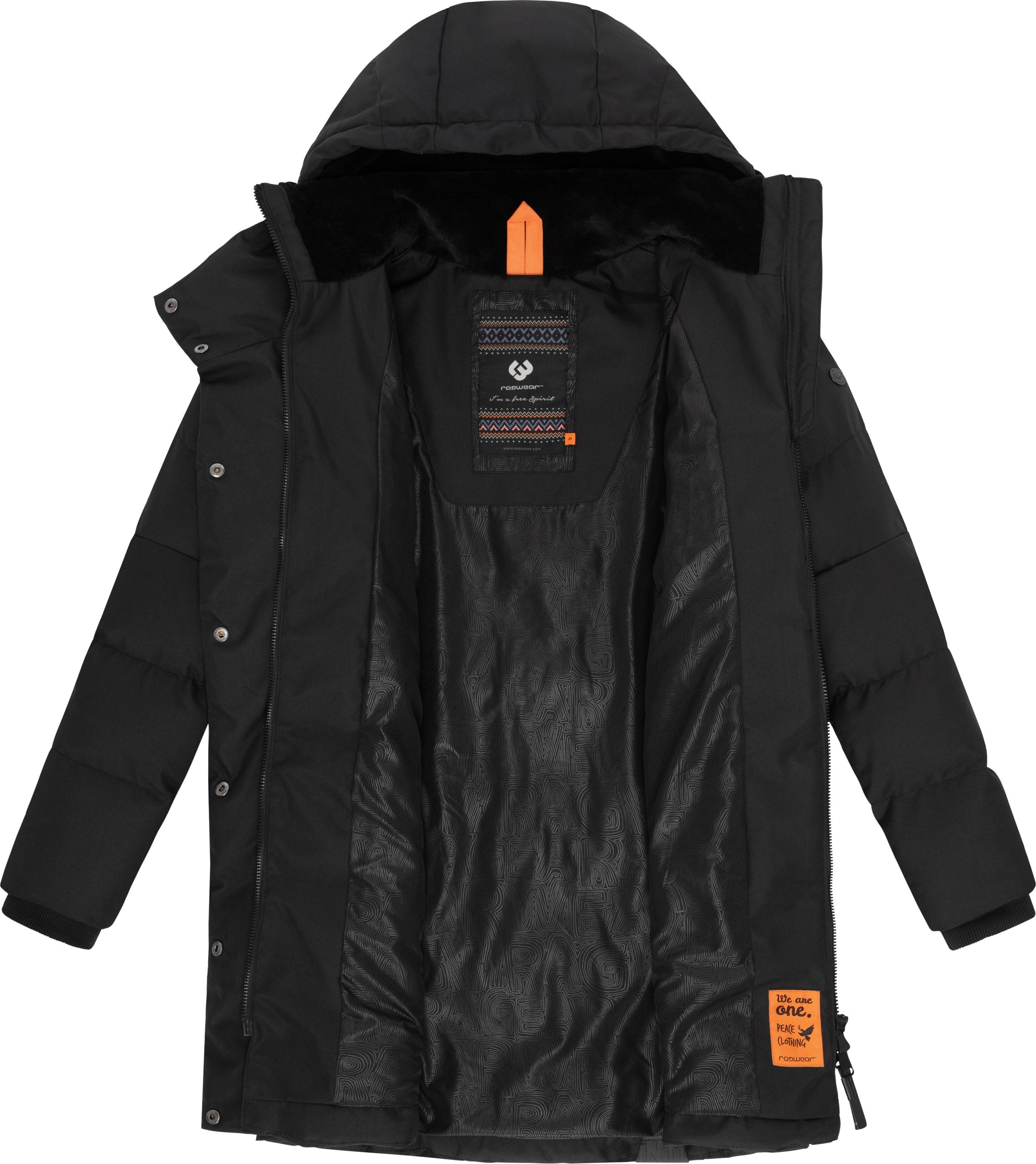 Ragwear Wintermantel »Pavla«, stylischer Winterparka mit Teddyfutter und Kapuze