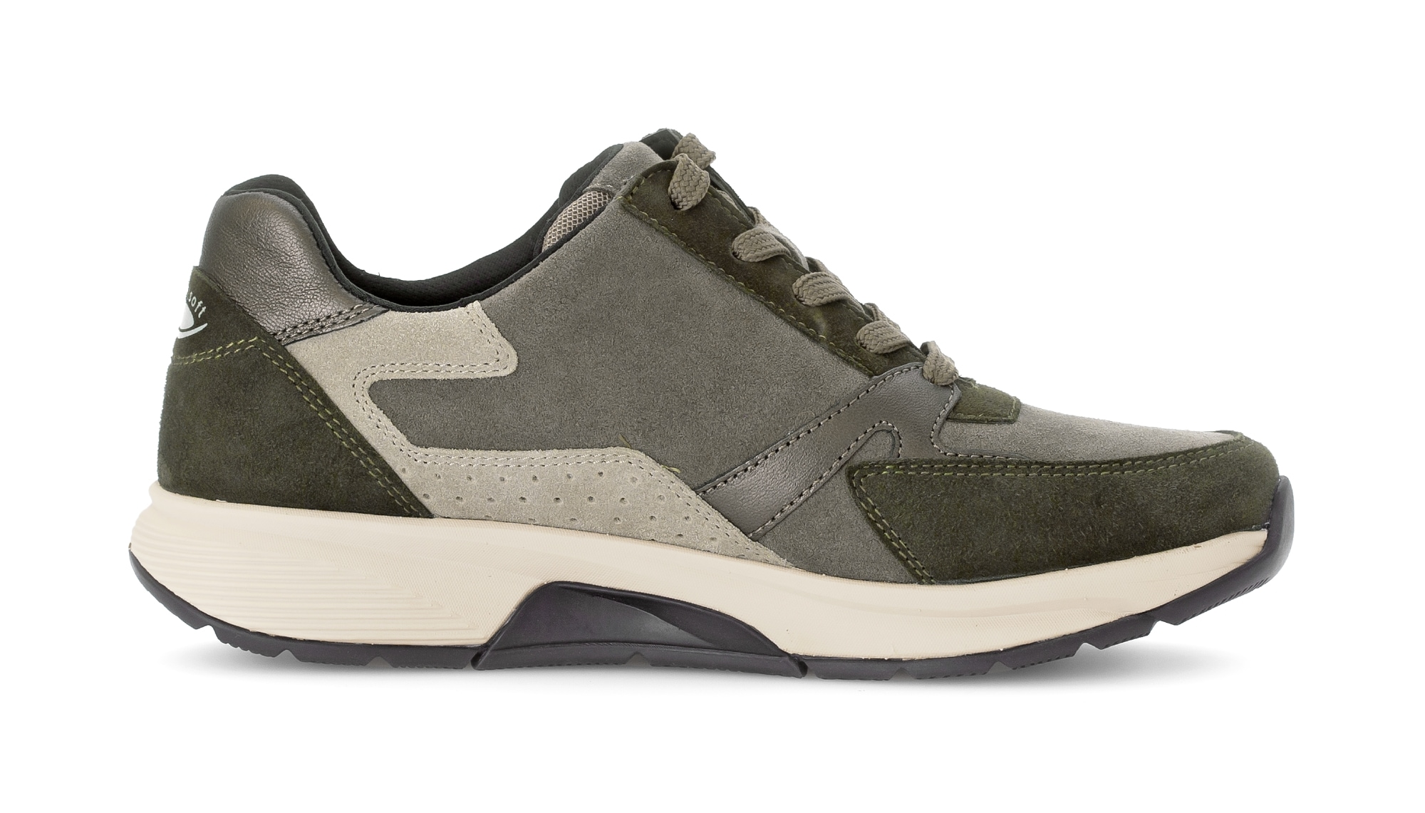 Gabor Rollingsoft Keilsneaker, Schnürer, Halbschuh, Freizeitschuh mit zusätzlichem Reißverschluss