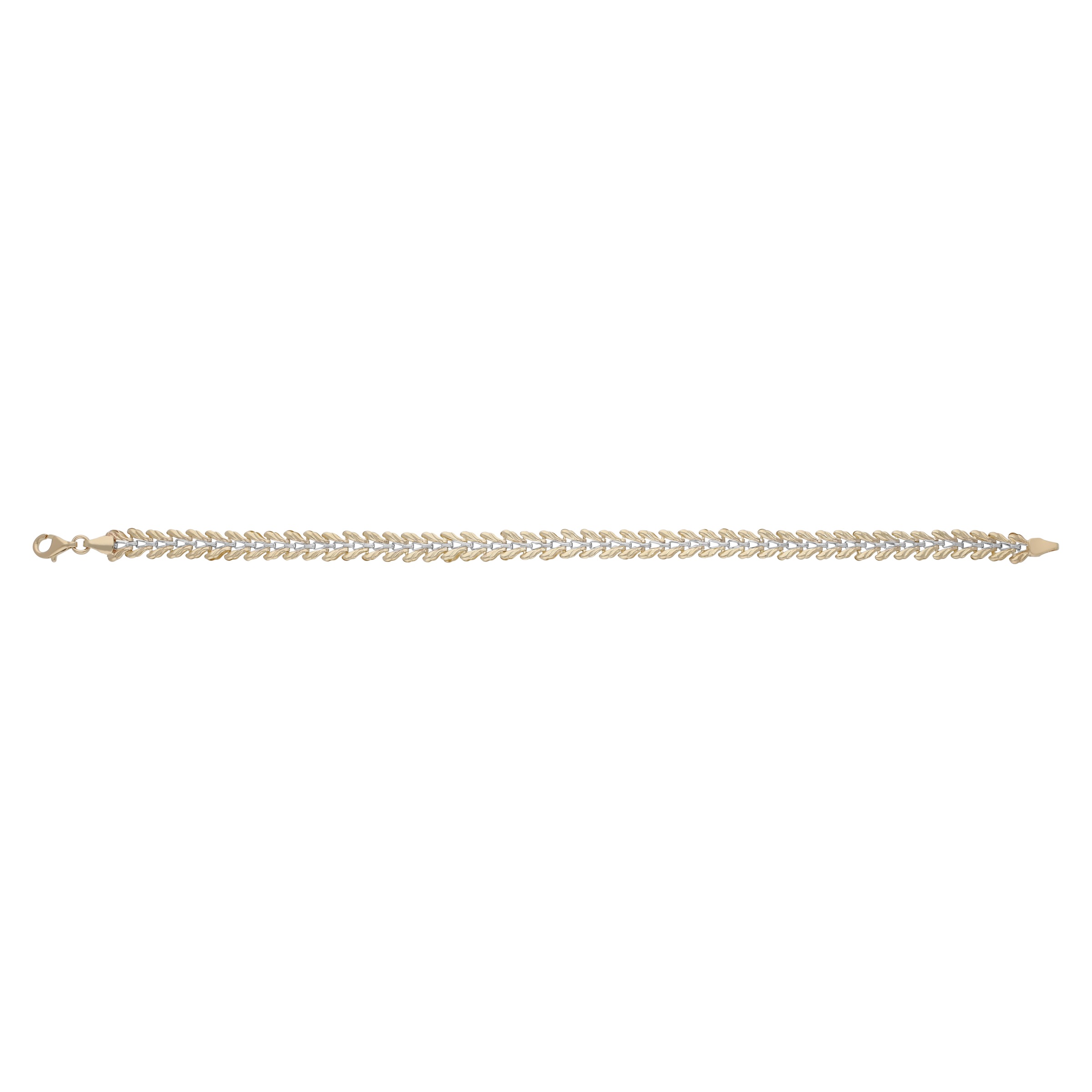 Firetti Armband »Schmuck Geschenk Gold 585 Armschmuck Armkette Fantasie bicolor«