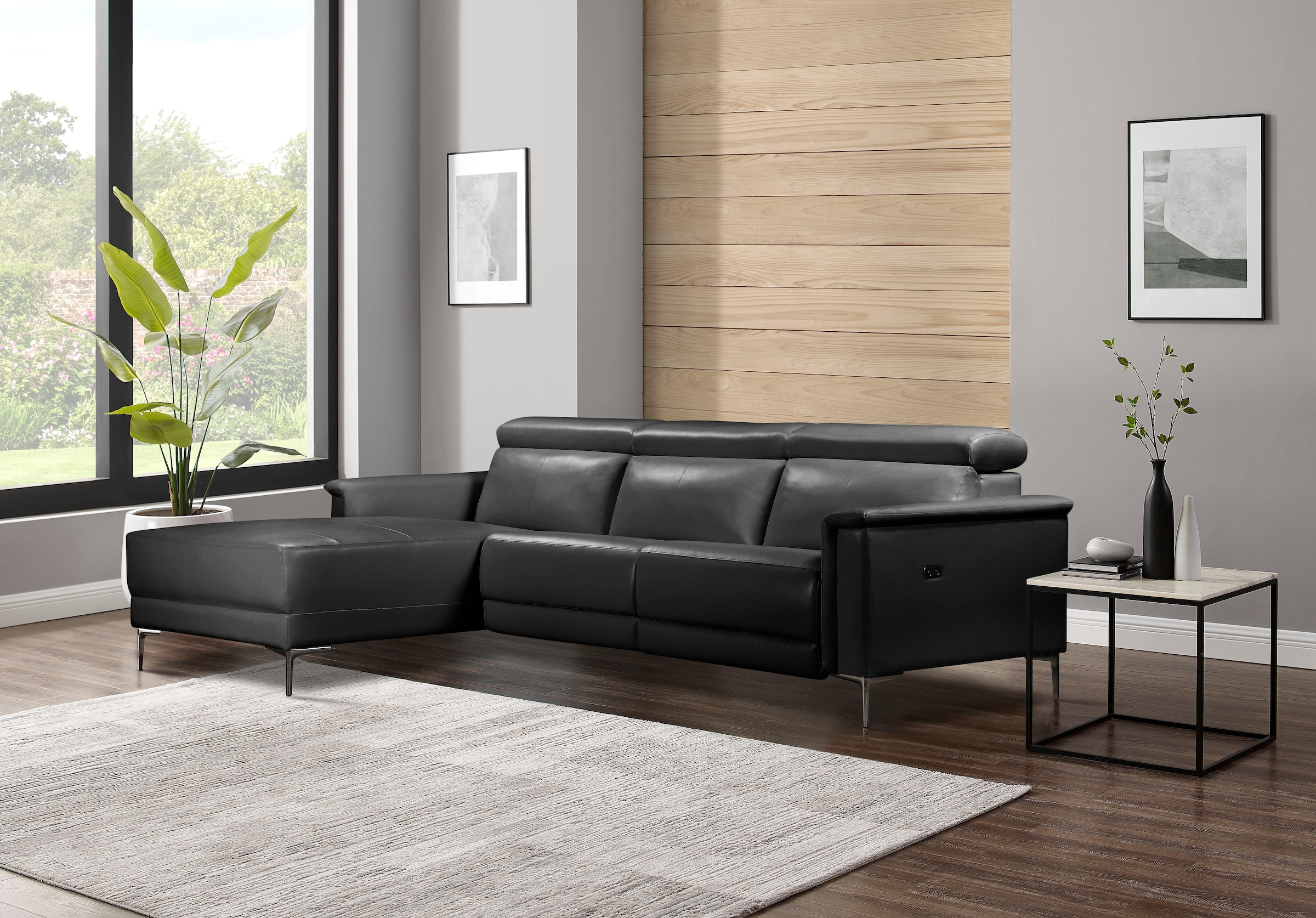 Places of Style Ecksofa Lund, mit man. o. elektr. Relaxfunktion und USB/ Kopfteilverstellung