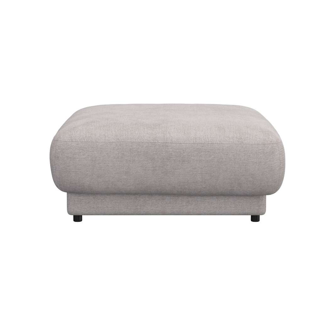 FLEXLUX Pouf »Molino, Fußhocker, Sitzhocker, Polsterhocker«, Kaltschaum & Stahl-Wellen, Füsse Schwarz