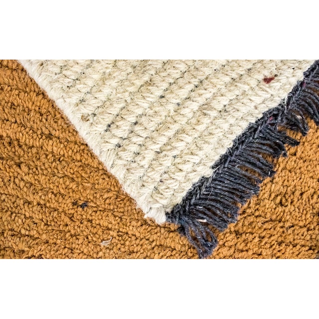 »Nepal Teppich | handgeknüpft handgeknüpft braun«, BAUR rechteckig, Wollteppich morgenland
