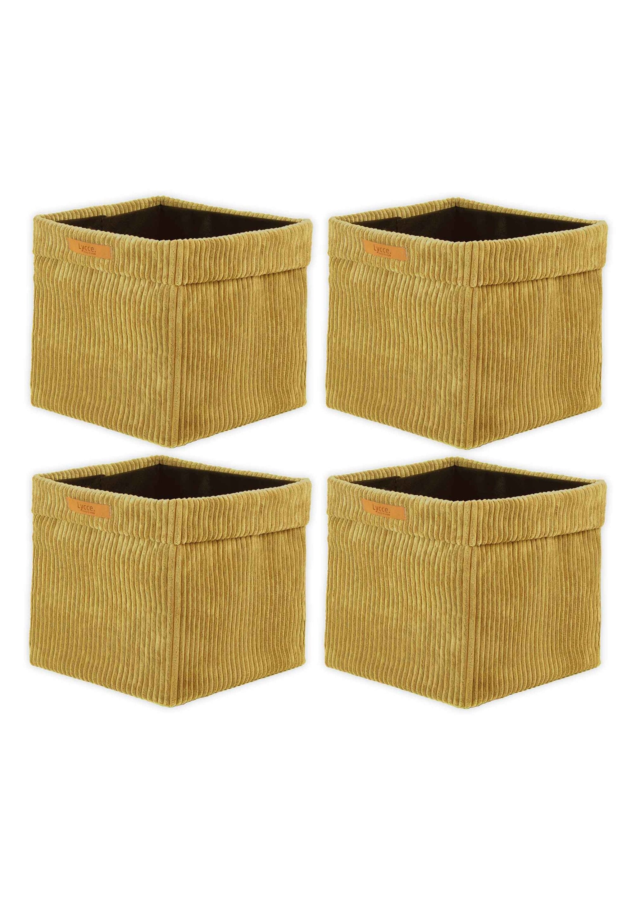Lycce Aufbewahrungsbox "Aufbewahrungskorb Faltbare Aufbewahrungsbox Cord 4P 4er Pack"