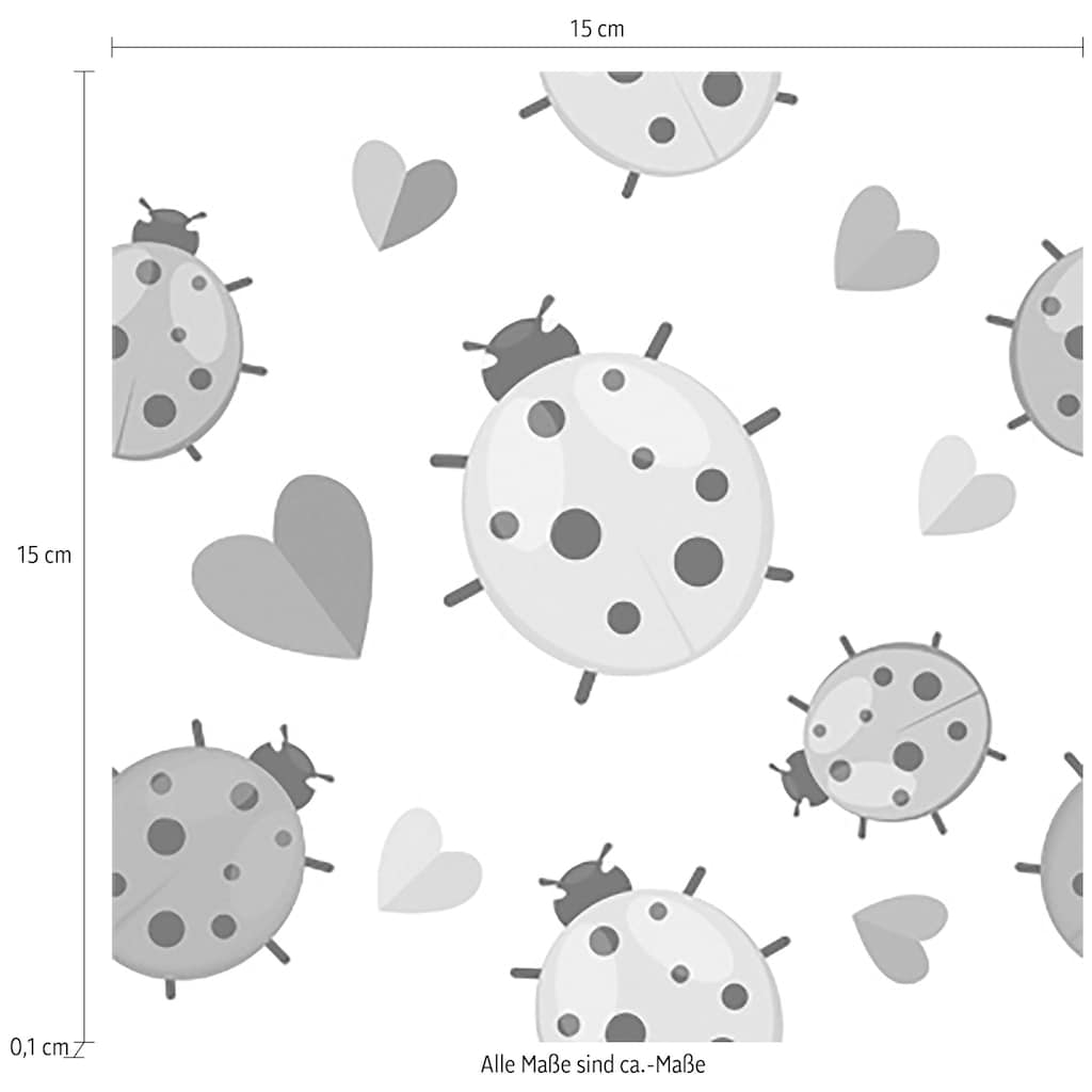 queence Fliesenaufkleber »Bunte Marienkäfer«