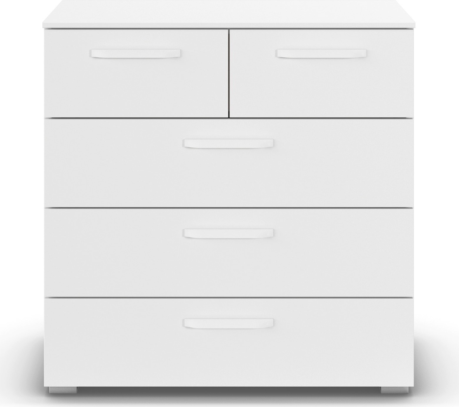 rauch Schubkastenkommode »Sideboard Schubladenkommode OTELI mit Dekor- und Hochglanzfront« Breite 80 cm inkl. Soft-Close-Funktion,  mit 5 geräumigen Schubladen für viel Stauraum MADE IN GERMANY