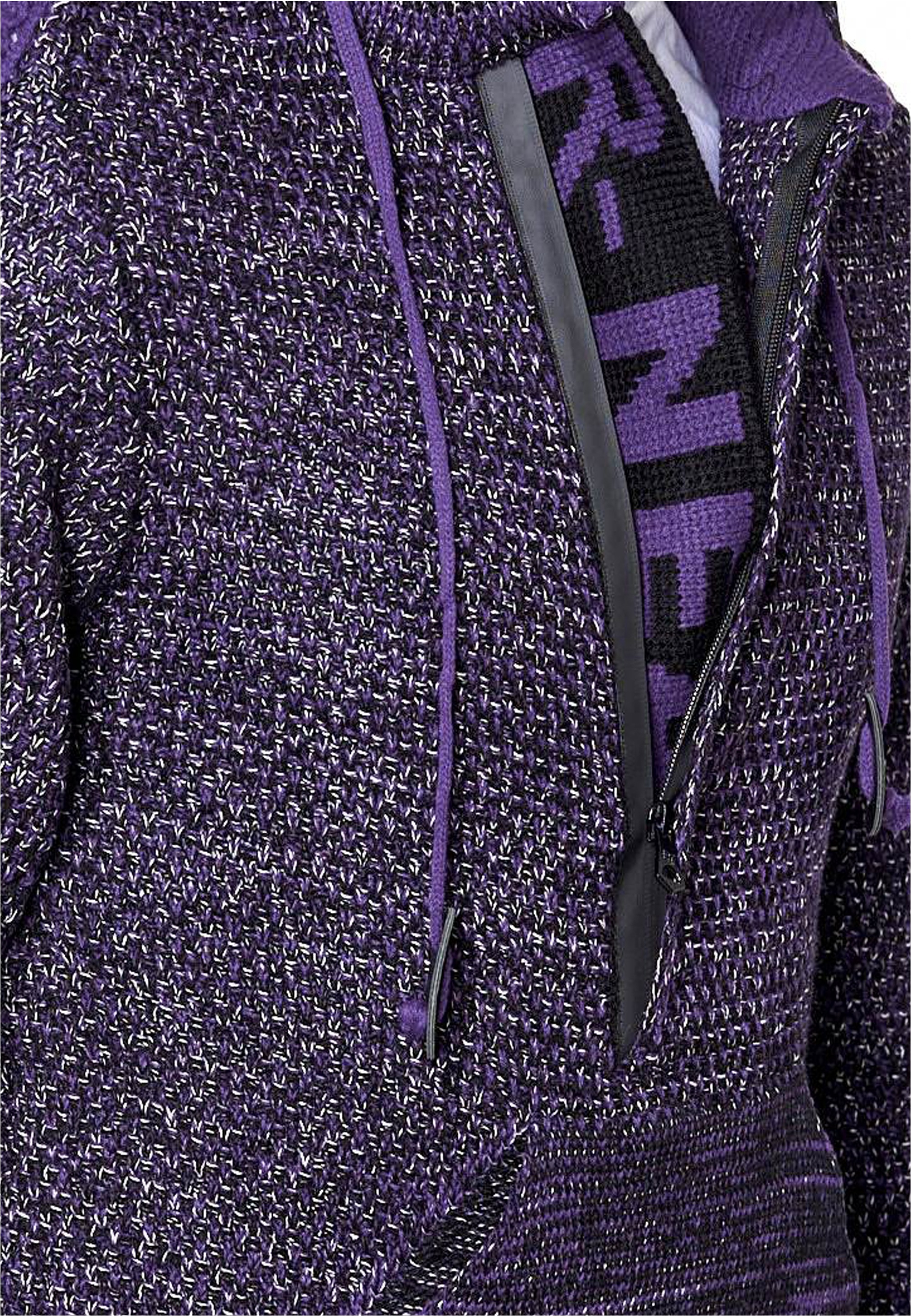 Rusty Neal Kapuzensweatshirt »Knitwear«, mit praktischem Reißverschluss
