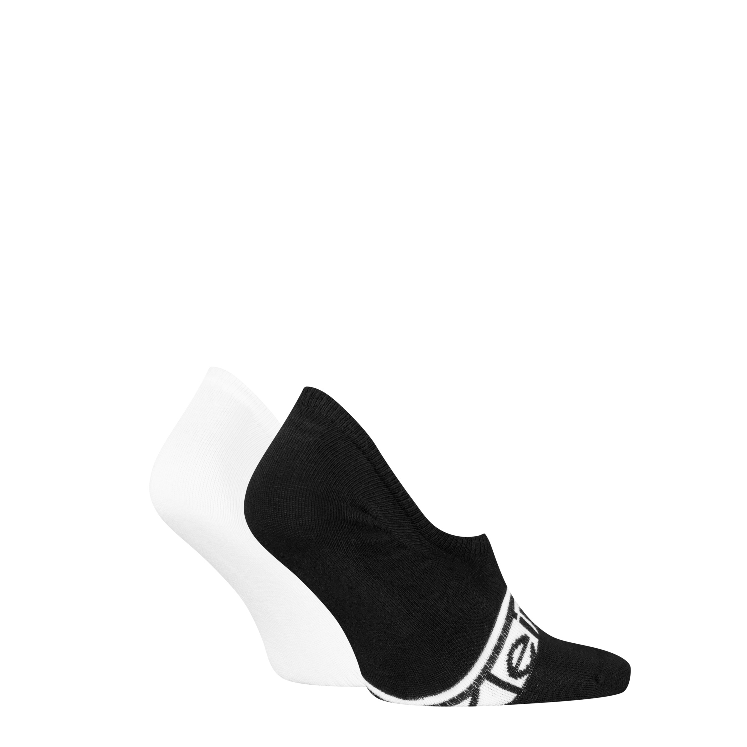 Calvin Klein Füßlinge »CK MEN FOOTIE HC LOGO STRIPE« 2 Paar,  Antirutsch Noppen im Fersenbereich, Cotton-Mix, elastisch