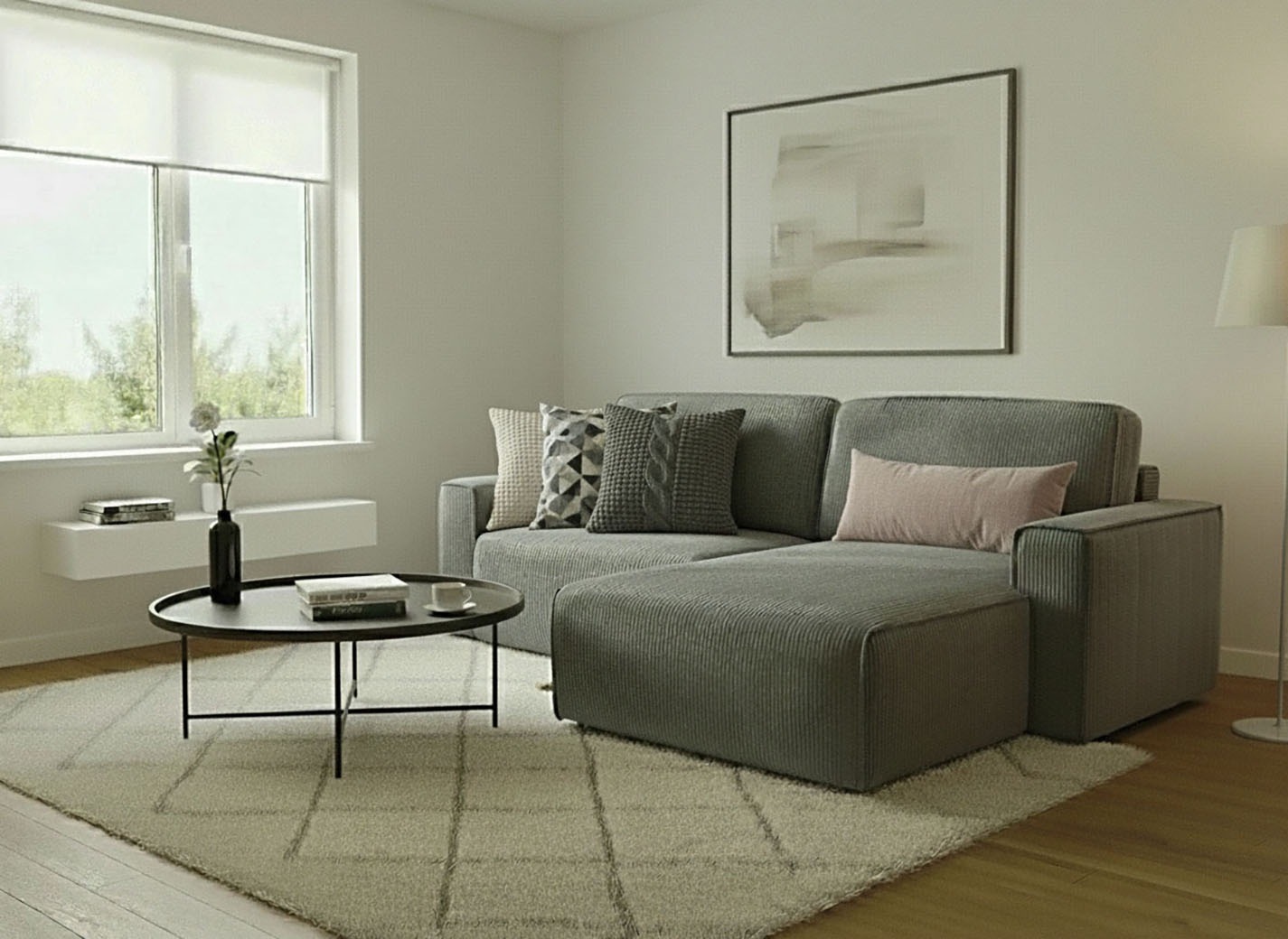 INOSIGN Ecksofa "Chance, Recamiere beidseitig montierbar, Schlaffunktion, B günstig online kaufen