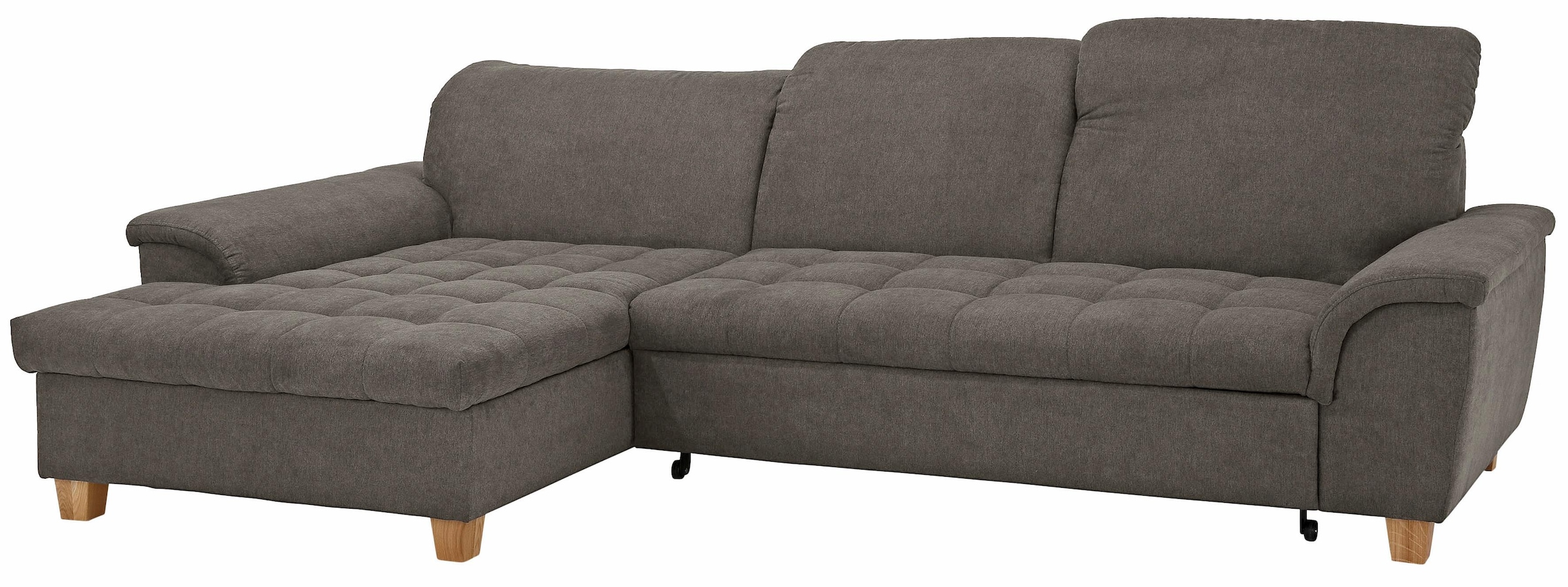 Home affaire Ecksofa »Lyla L-Form«, mit Recamiere, wahlweise mit Rückenfunktion und zusätzlich mit Bett