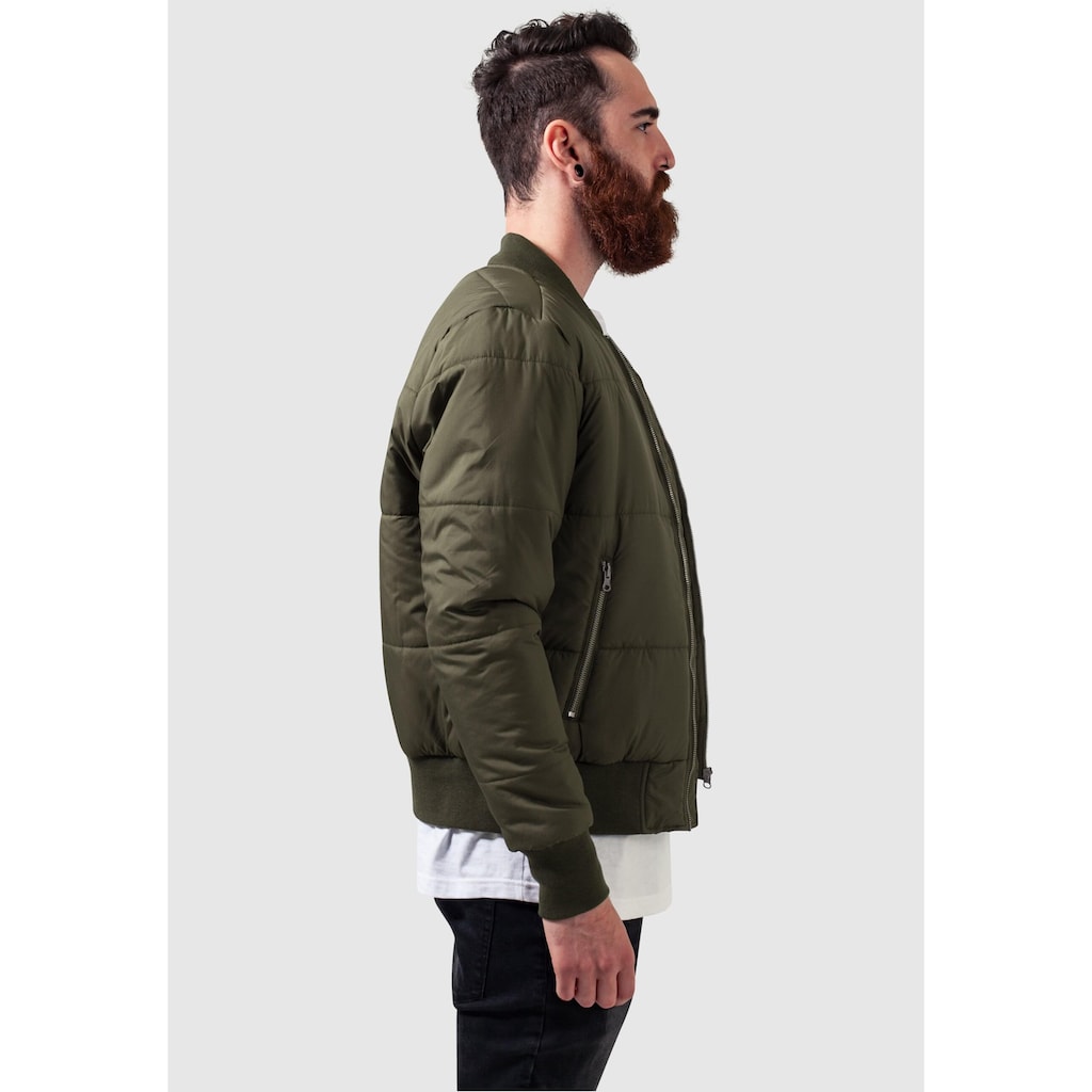 URBAN CLASSICS Anorak »Urban Classics Herren Basic Quilt Bomber Jacket«, (1 St.), ohne Kapuze