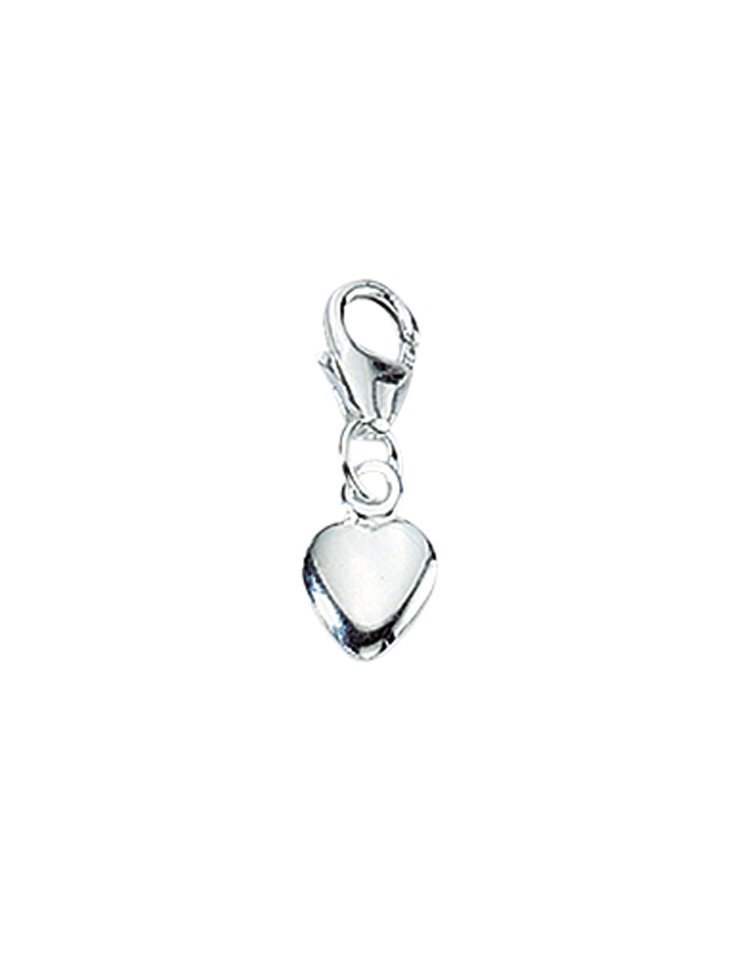 Charm-Einhänger »925 Silber Charms Anhänger Herz«, Silberschmuck für Damen