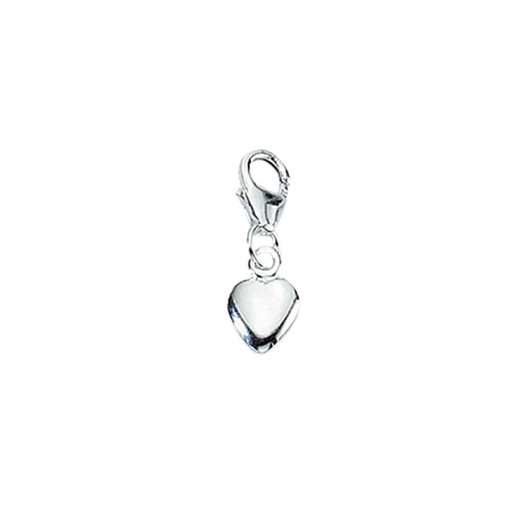 Adelia´s Charm-Einhänger »925 Silber Charms Anhänger Herz« Silberschmuck  für Damen