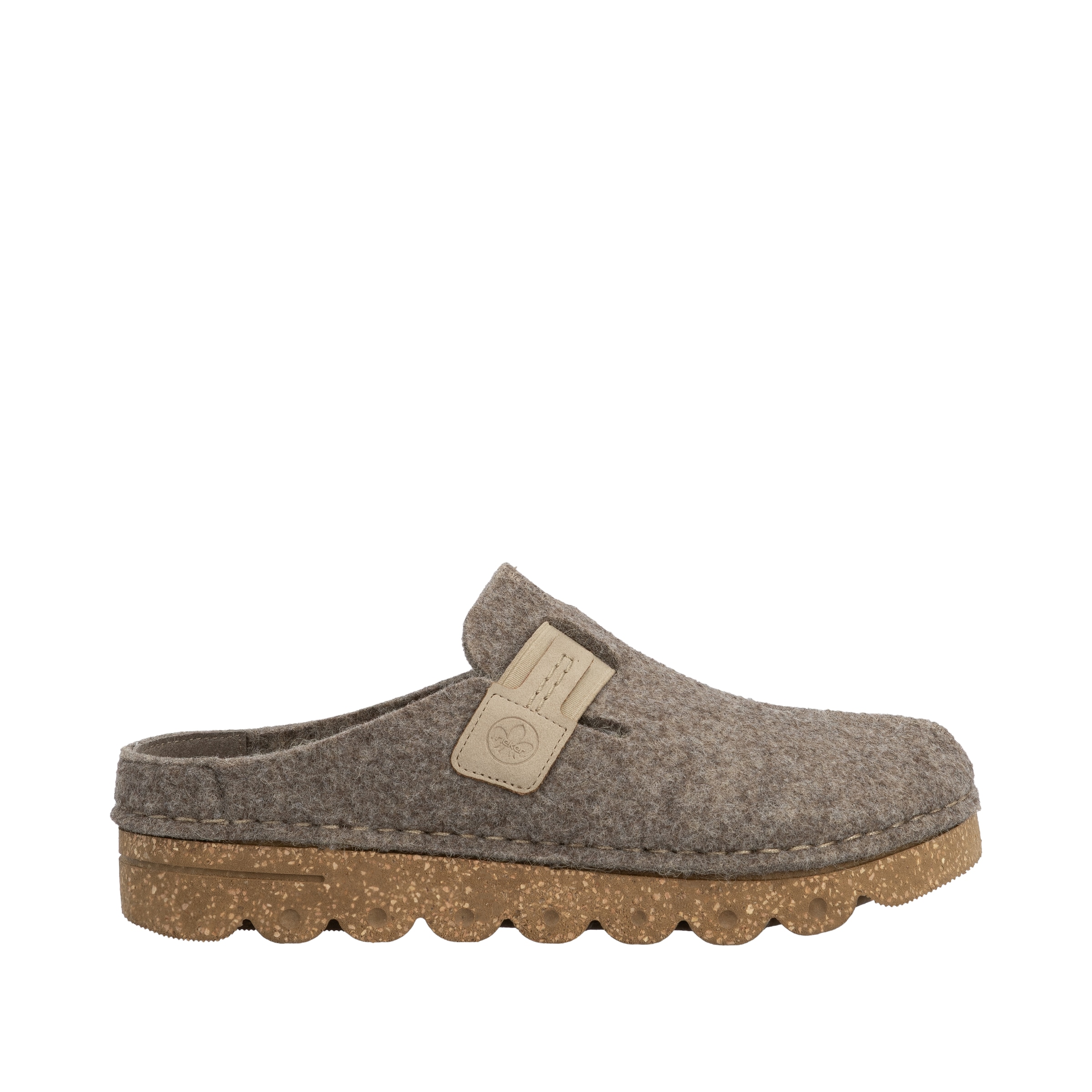 Rieker Clog, Sabot, Hausschuh, Casual-Clog, Plateausohle, zum Schlupfen
