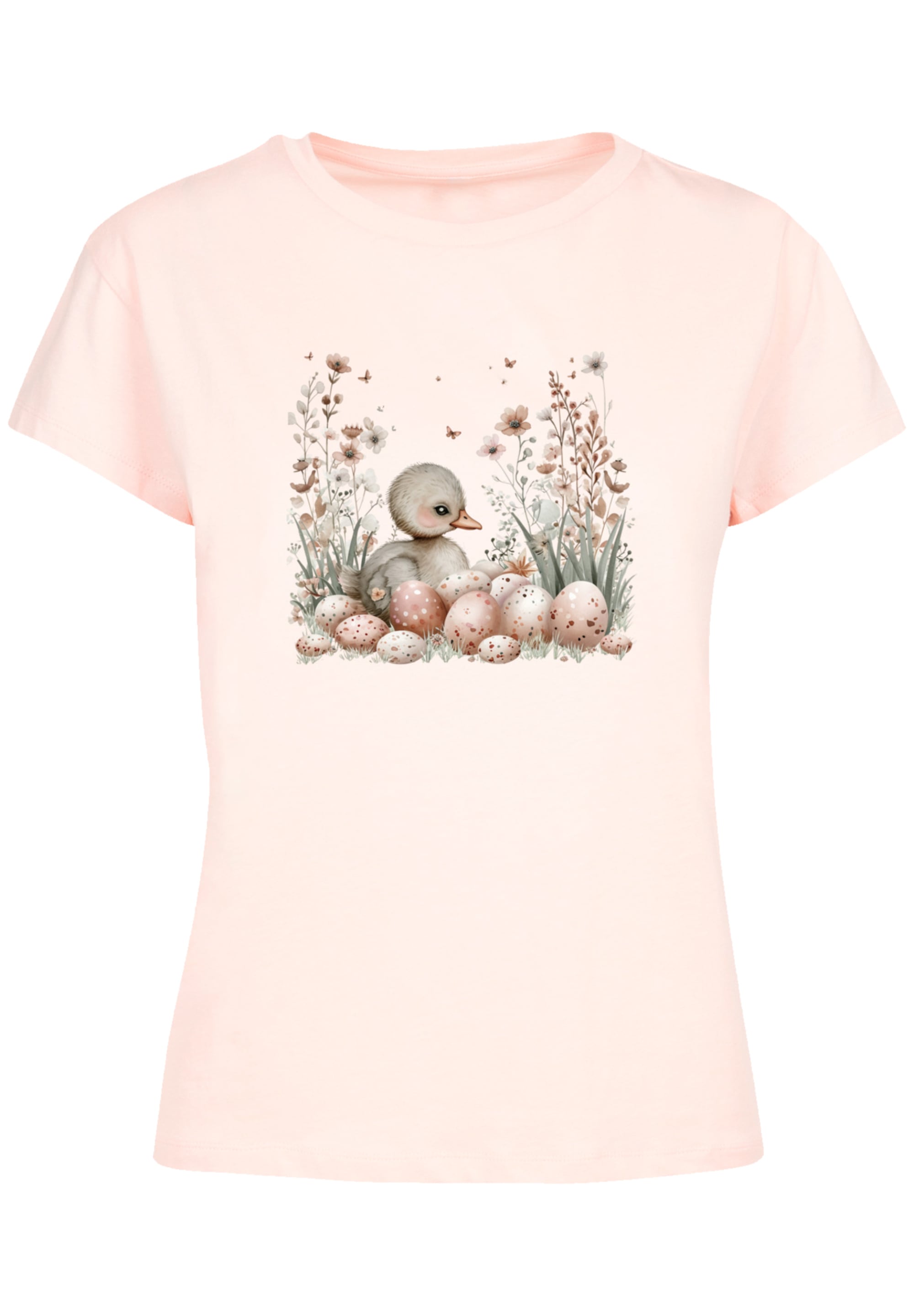 F4NT4STIC T-Shirt »Ente Ostereier Blumen Küken«, Premium Qualität
