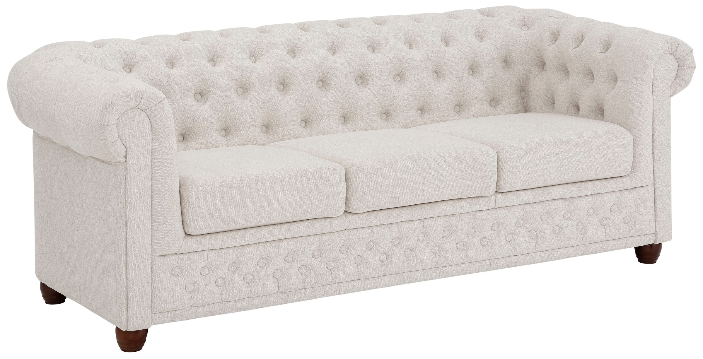 Thumbnail - Home affaire Chesterfield-Sofa "New Castle", mit hochwertiger Knopfheftung in Chesterfield-Design, B/T/H: 203/86/72